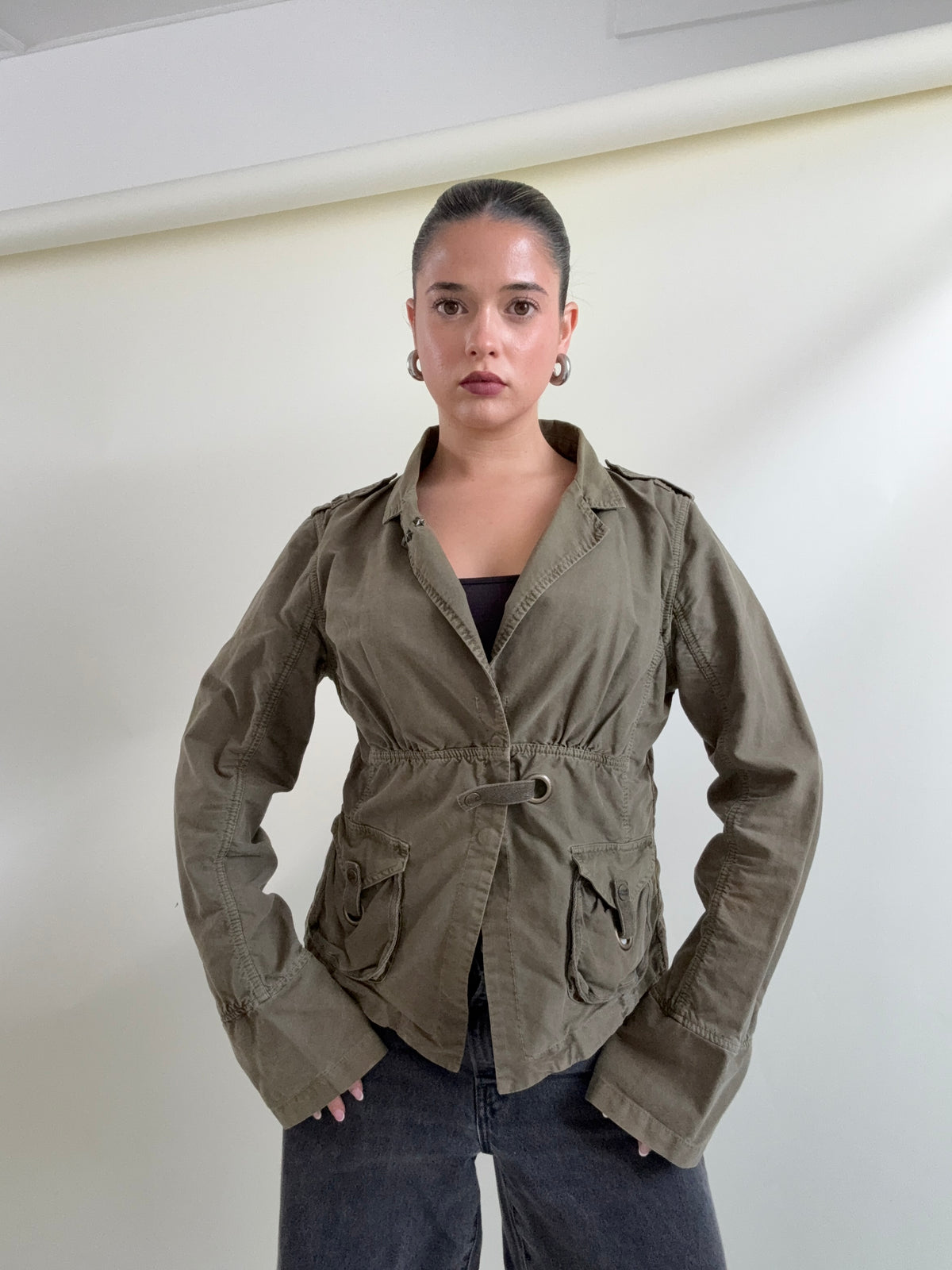 Hooch Khaki Utility Jacket (UK14)