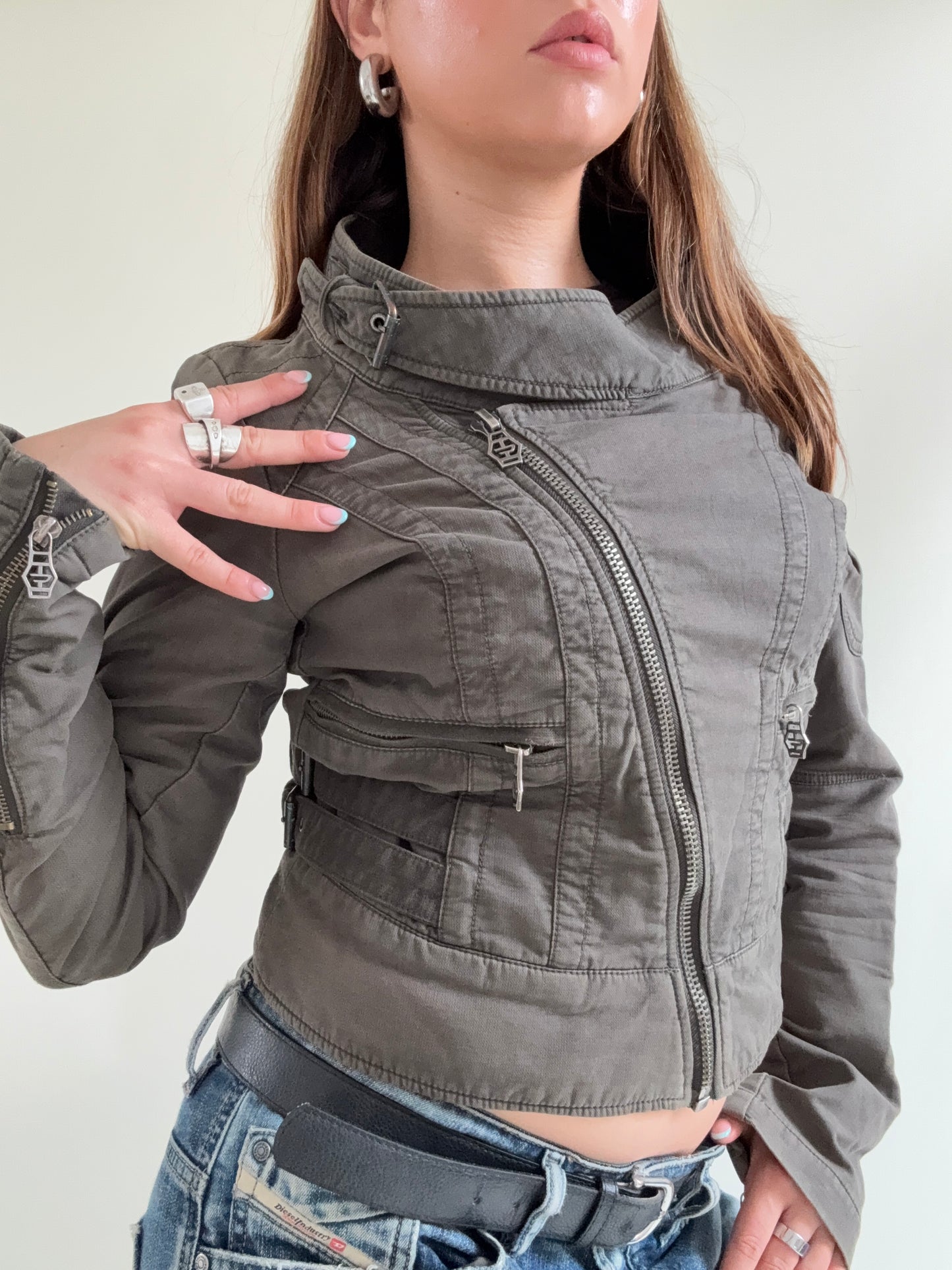 Diesel Cropped Utility Jacket (M)