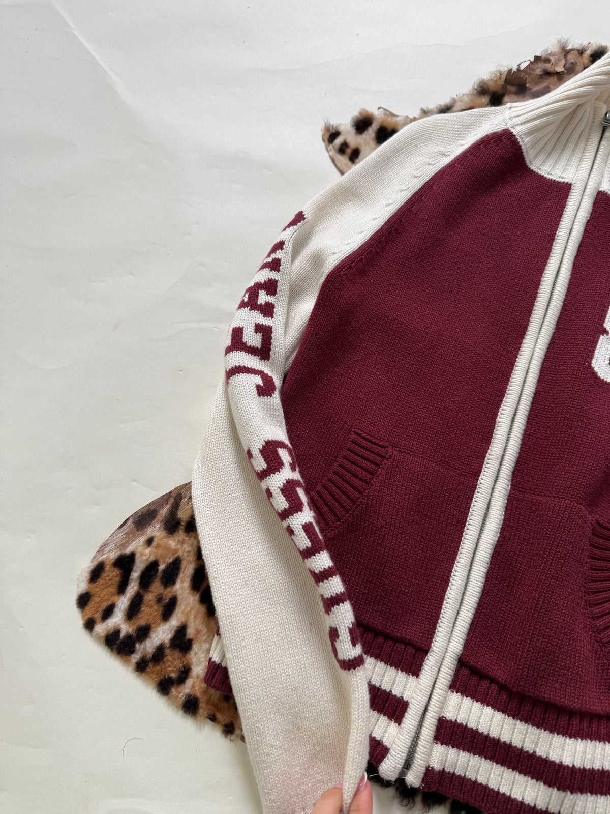 Guess Knitted Zip Jumper (S)