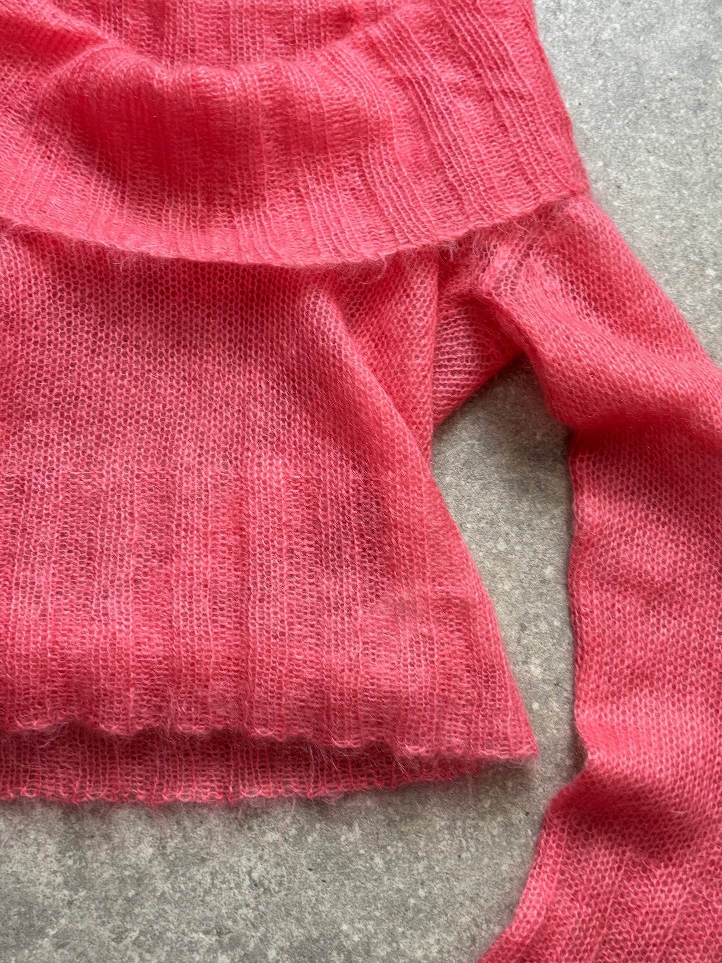 French Connection Pink Mohair Jumper (S)