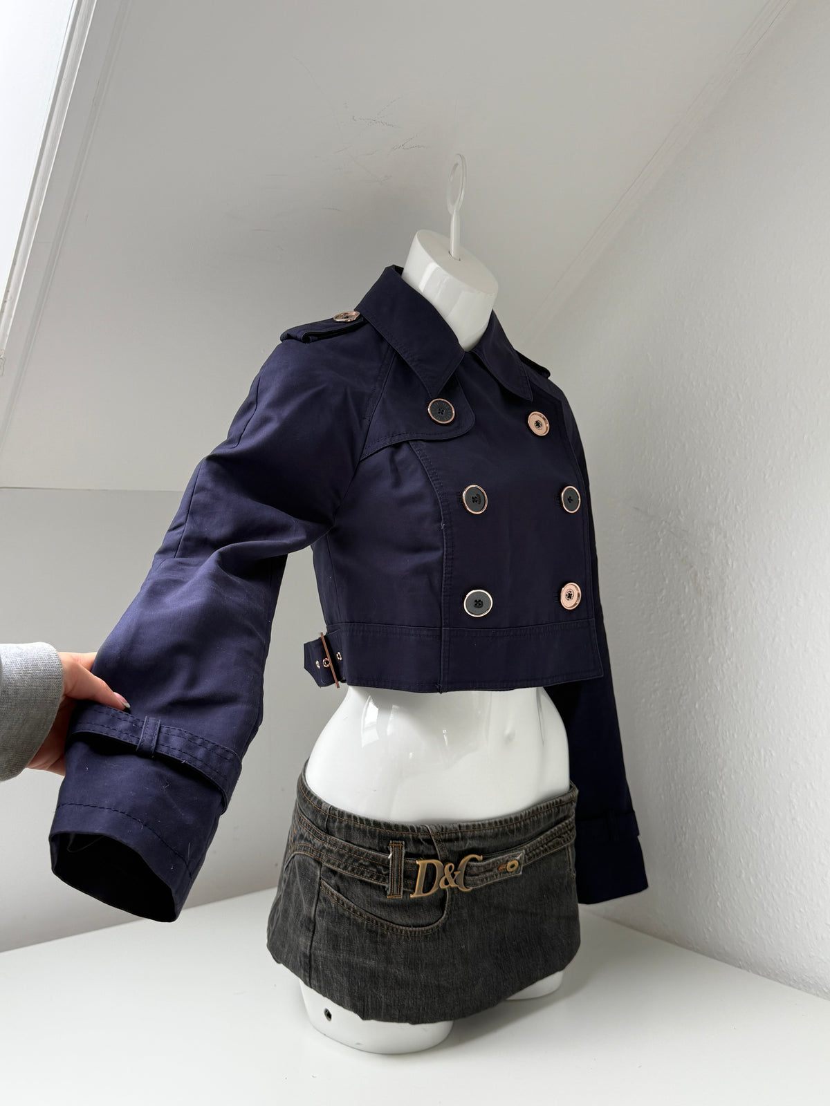 Ted Baker Cropped Trench Coat (XS)