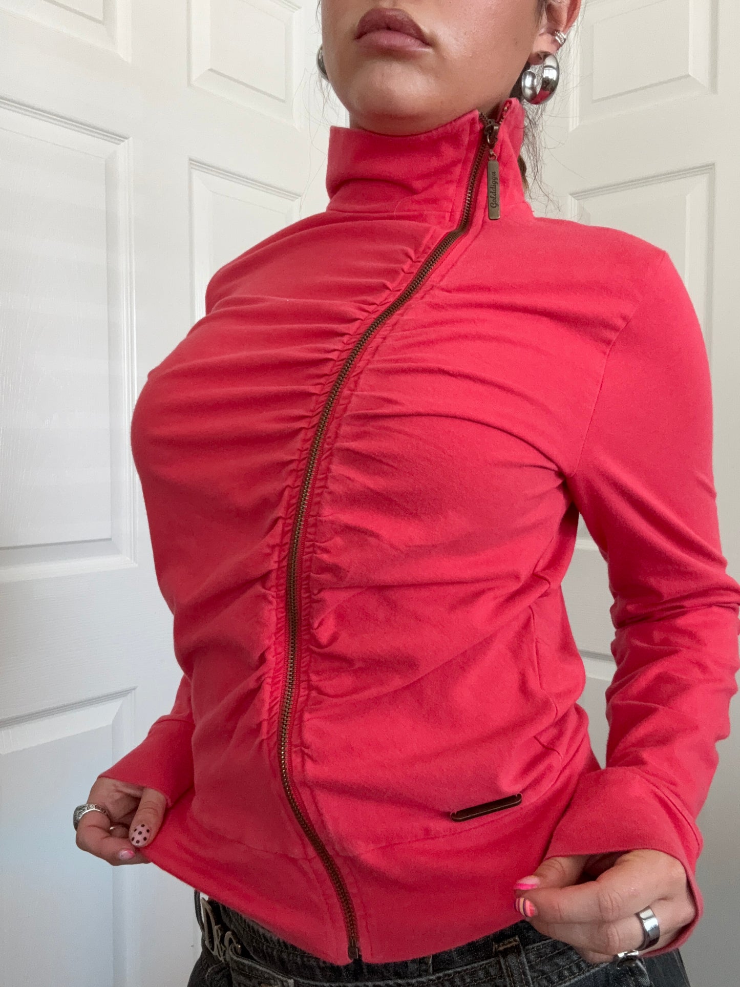 Golddigga Asymmetric Zip Jumper (L)