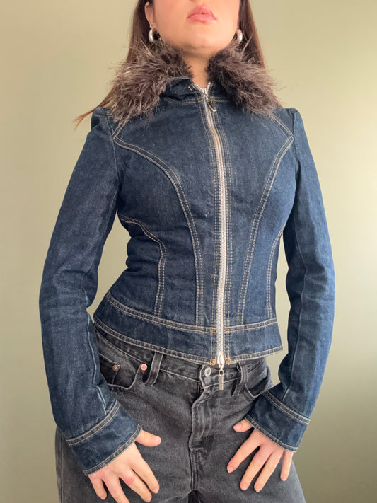 Karen Millen Fitted Denim Jacket (UK8)