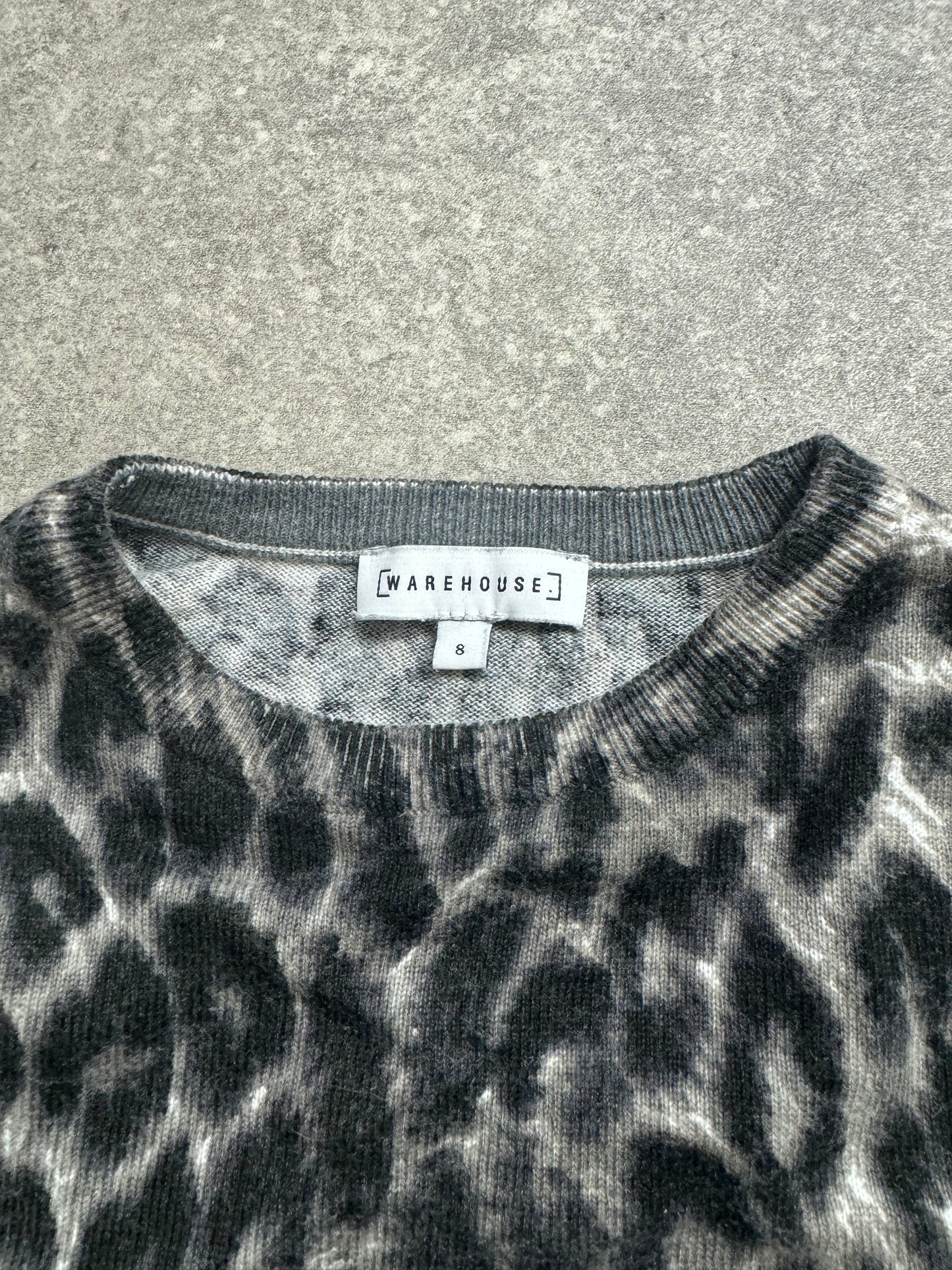 Leopard Print Jumper (UK8)