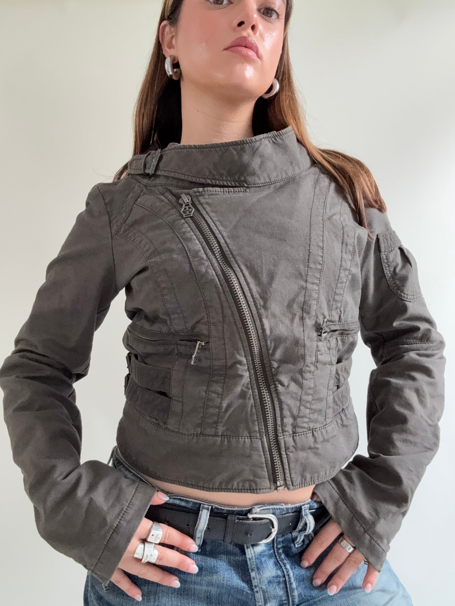 Diesel Cropped Utility Jacket (L)
