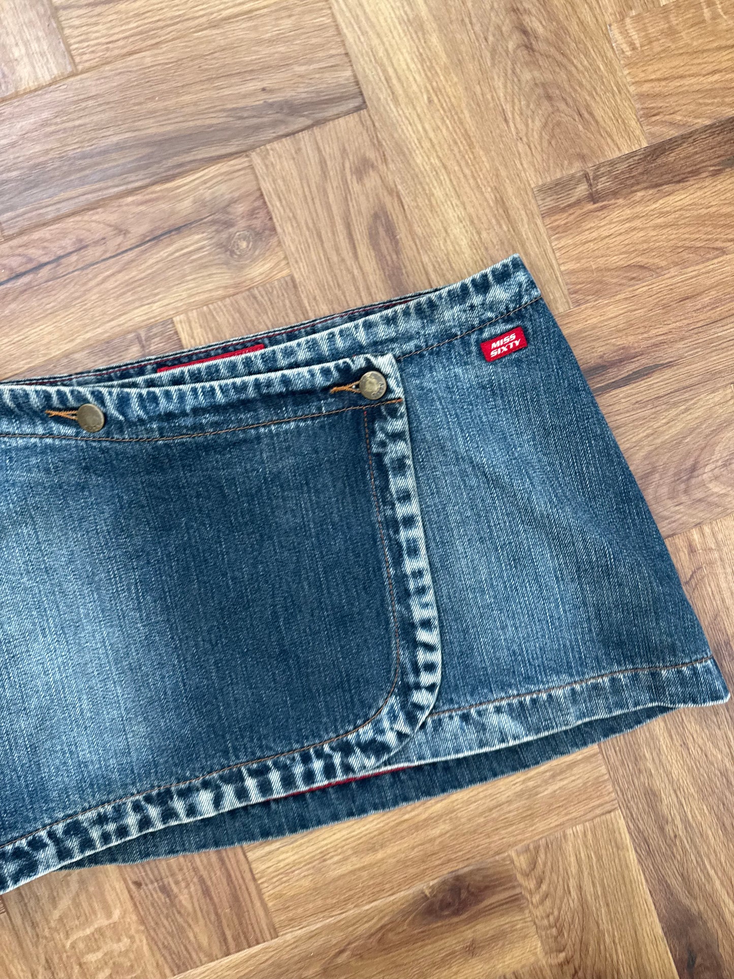 Miss Sixty Denim Wrap Skirt (S)