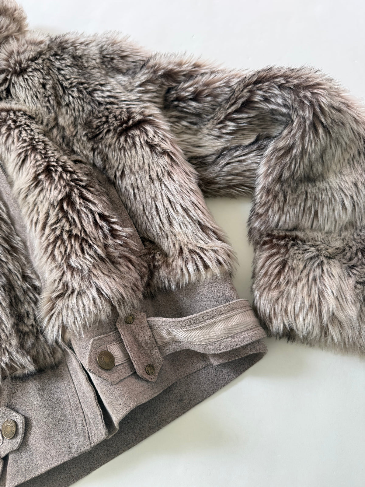 Faux Fur Bomber Jacket (UK16)