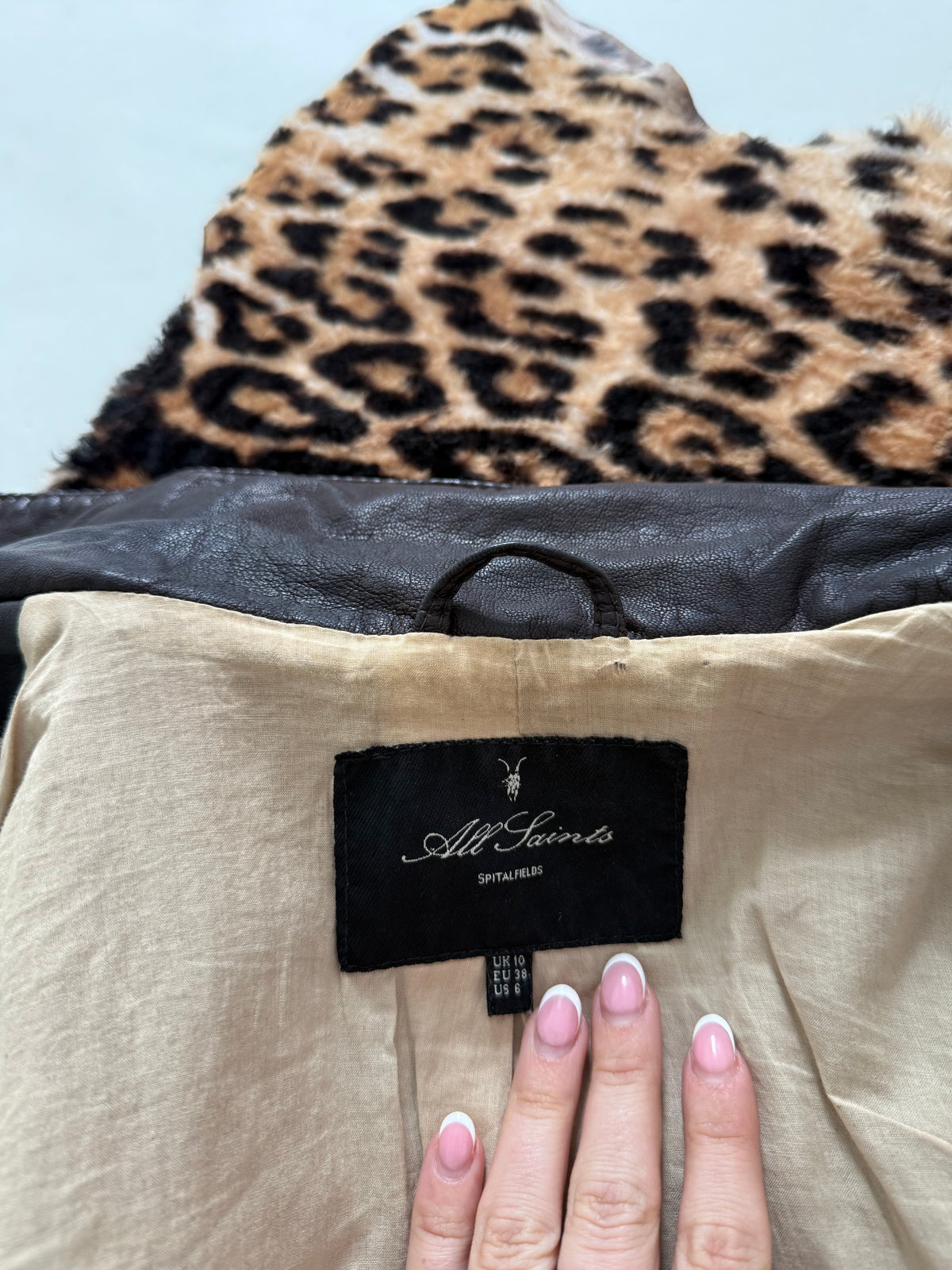 Allsaints Leather Jacket (UK10)