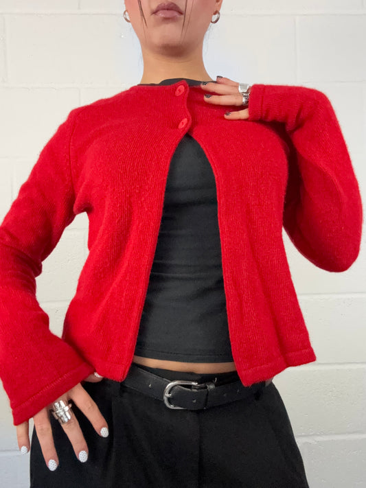 Max Mara Red Cardigan (S)