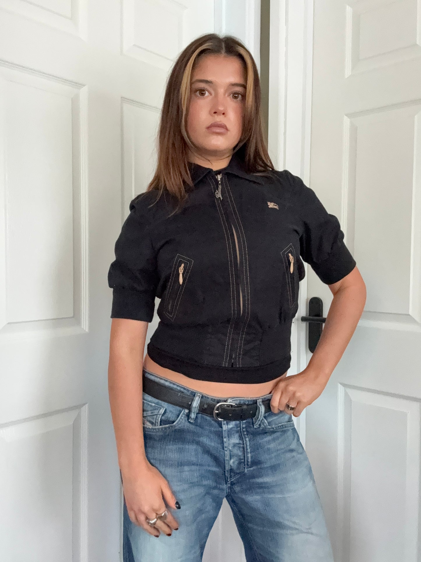 Burberry Blue Label Shortsleeve Bomber Jacket (S)