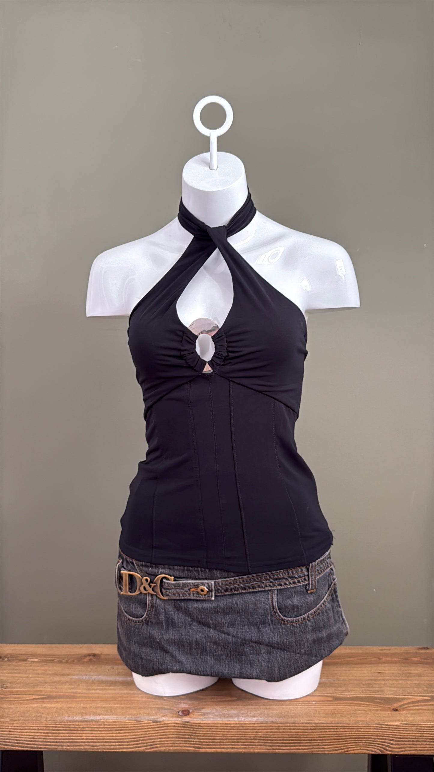 Karen Millen Twist Halterneck Top (UK12)