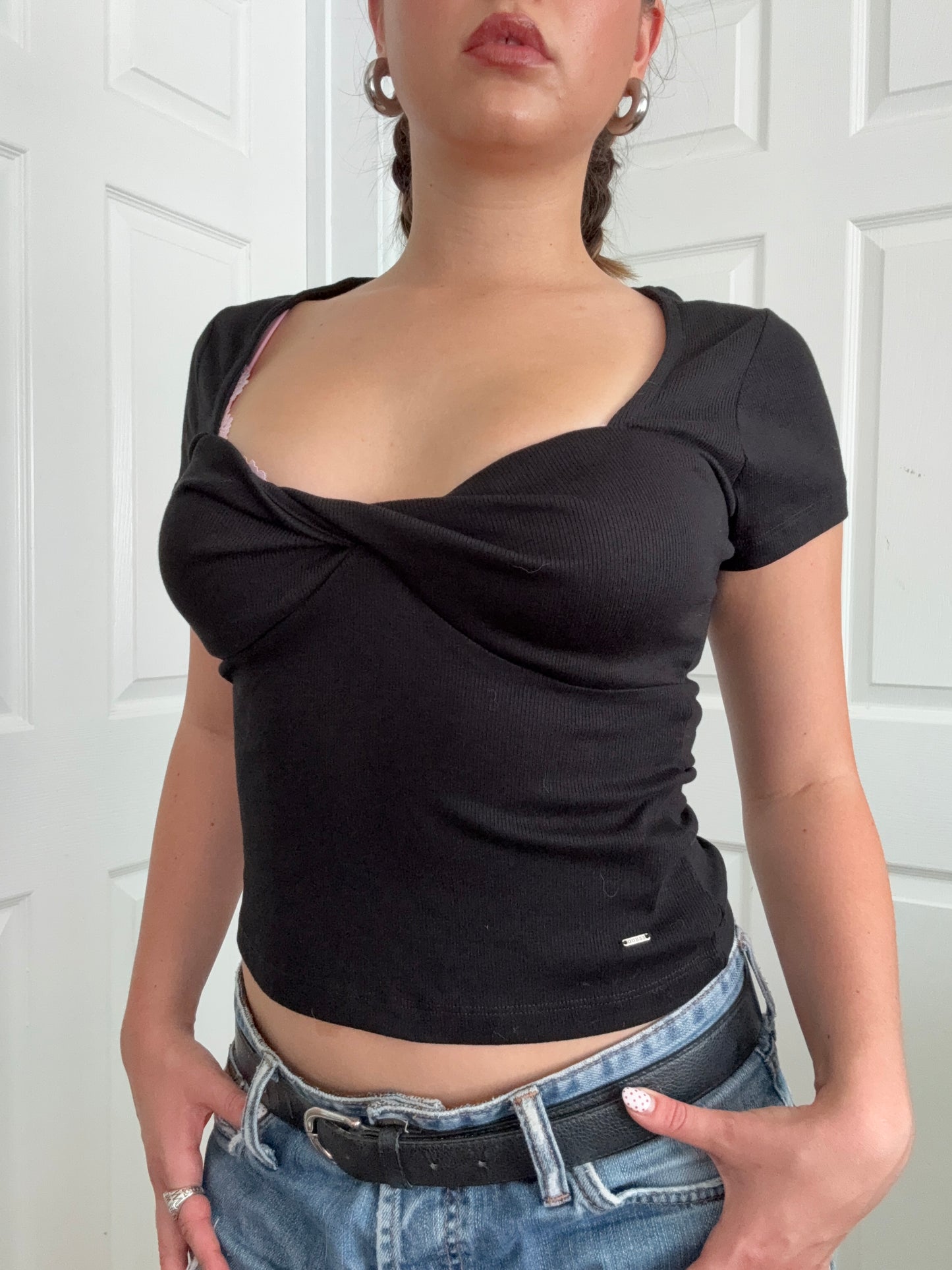 Guess Wrap Crop Top (M)