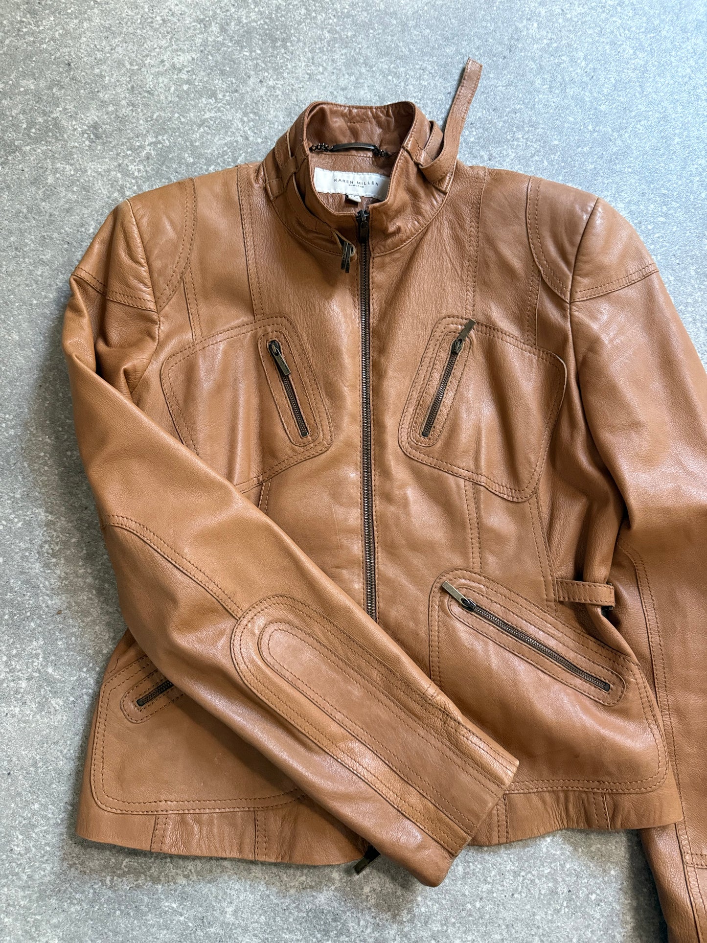 Karen Millen Leather Jacket (UK8)