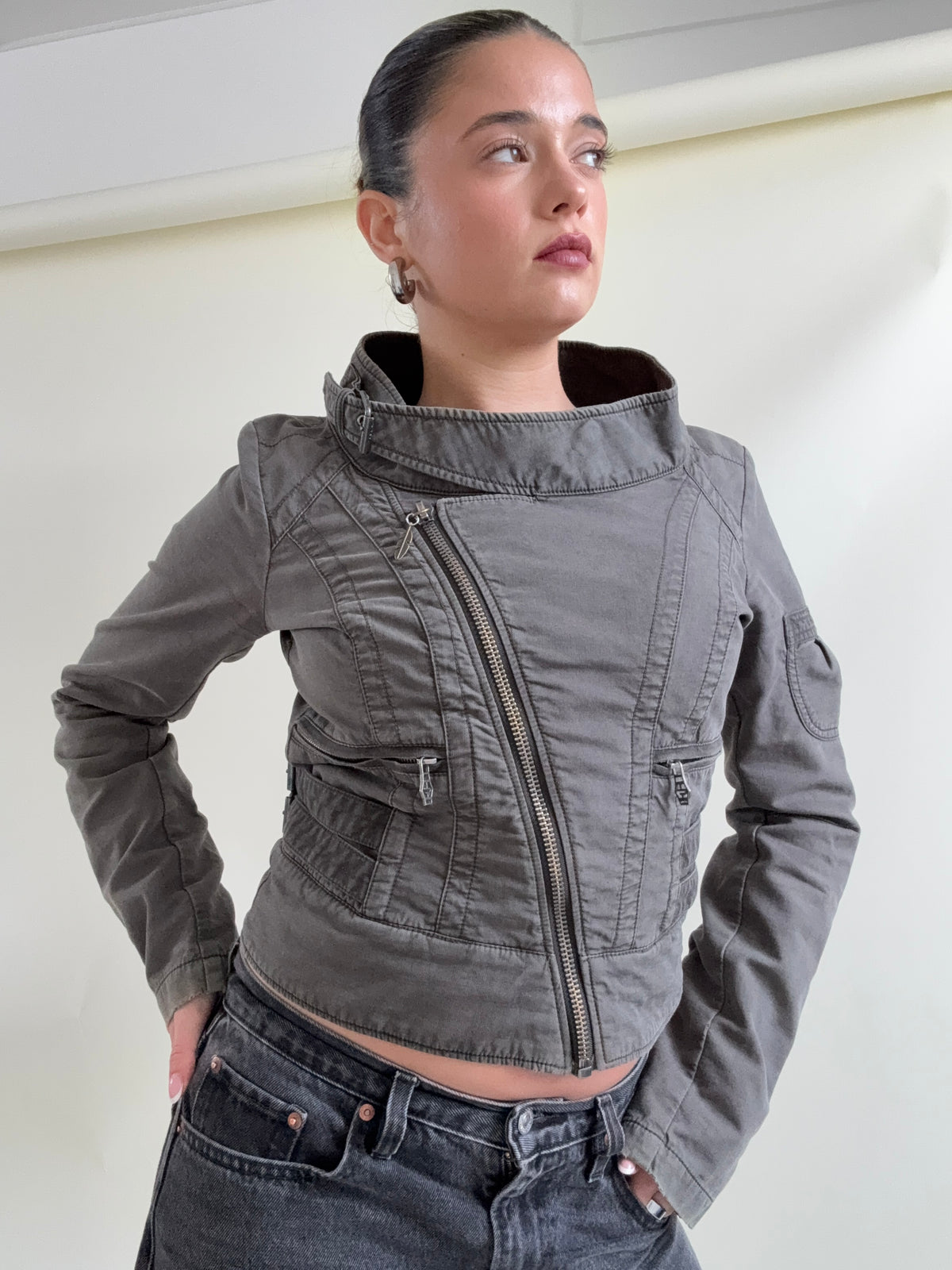 Diesel Cropped Utility Jacket (M)