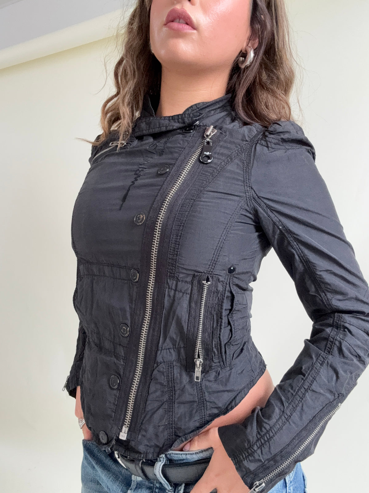 Asymmetric Corset Utility Jacket (UK10)