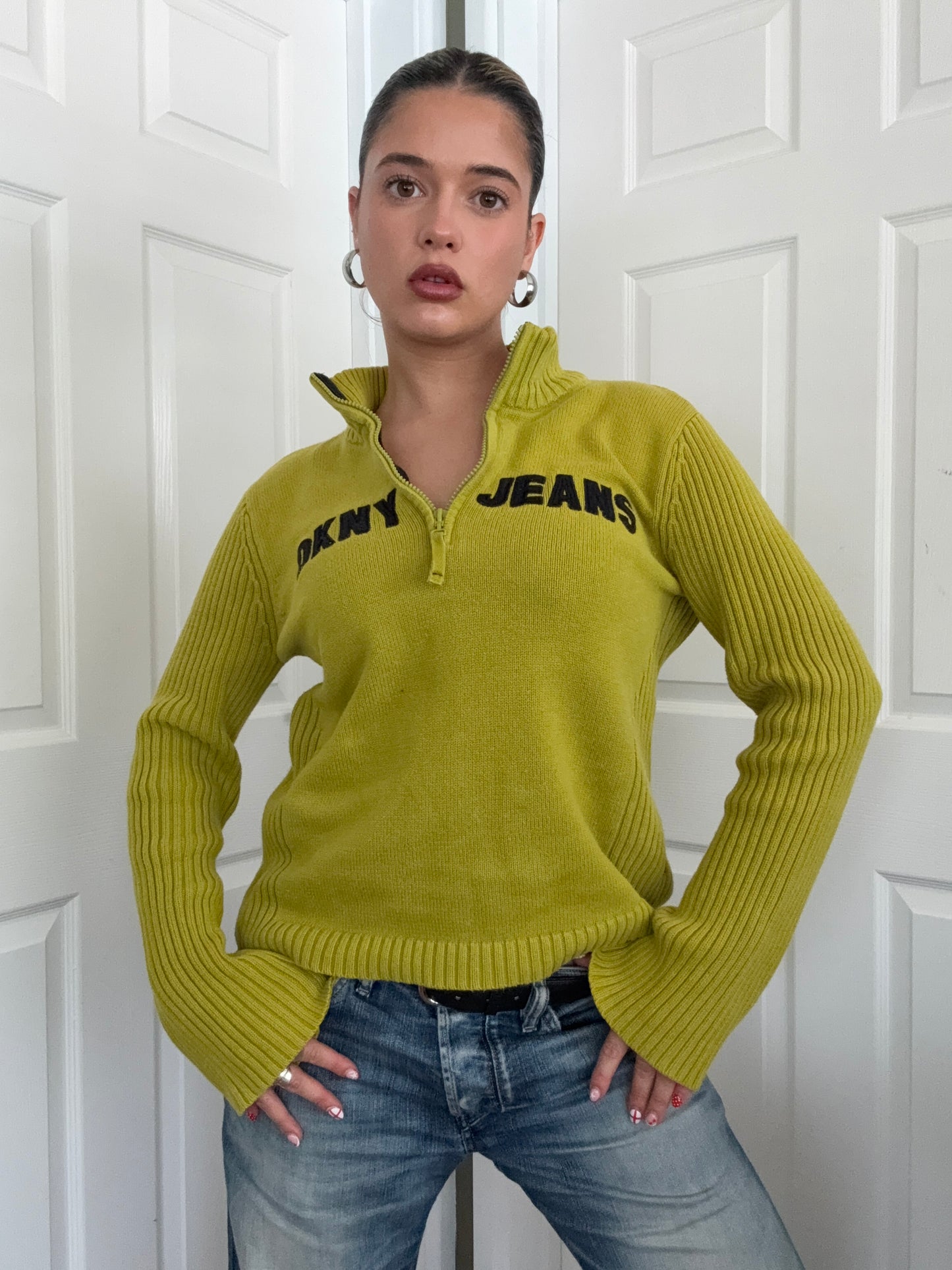 DKNY 1/4 Zip Jumper (XL)