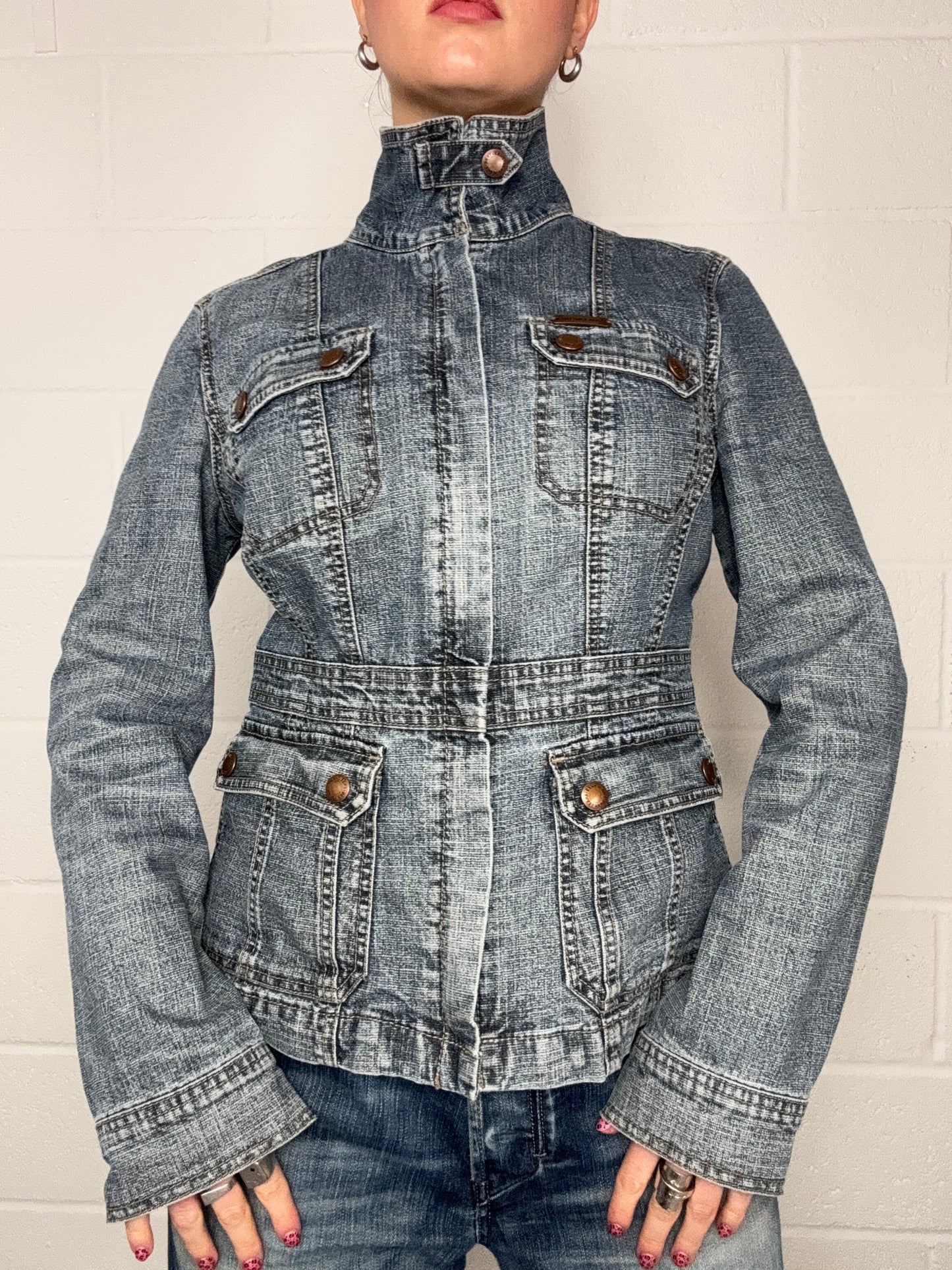 DKNY Denim Cargo Jacket (M)