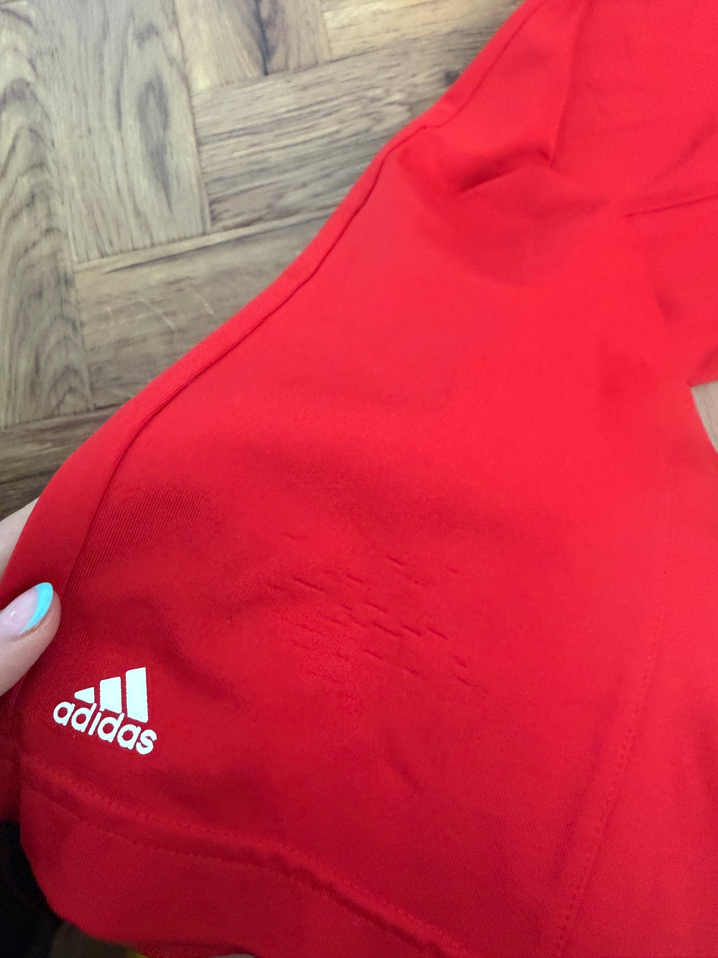 Red Adidas Flared Yoga Pants (UK12)