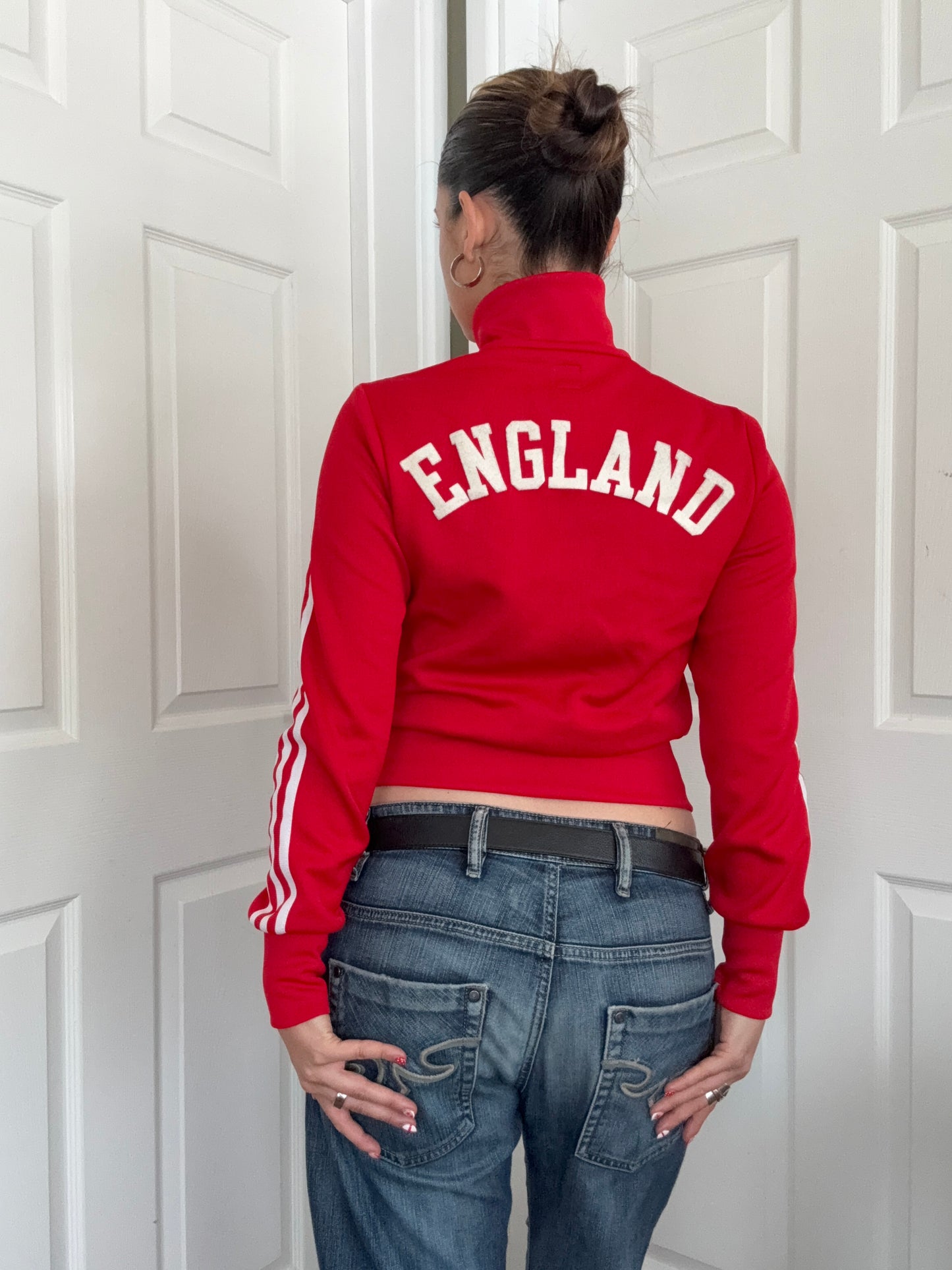 Adidas England Zip Tracksuit Top (S)