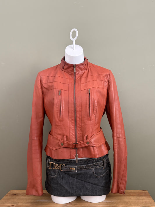 Karen Millen Leather Jacket (UK14)