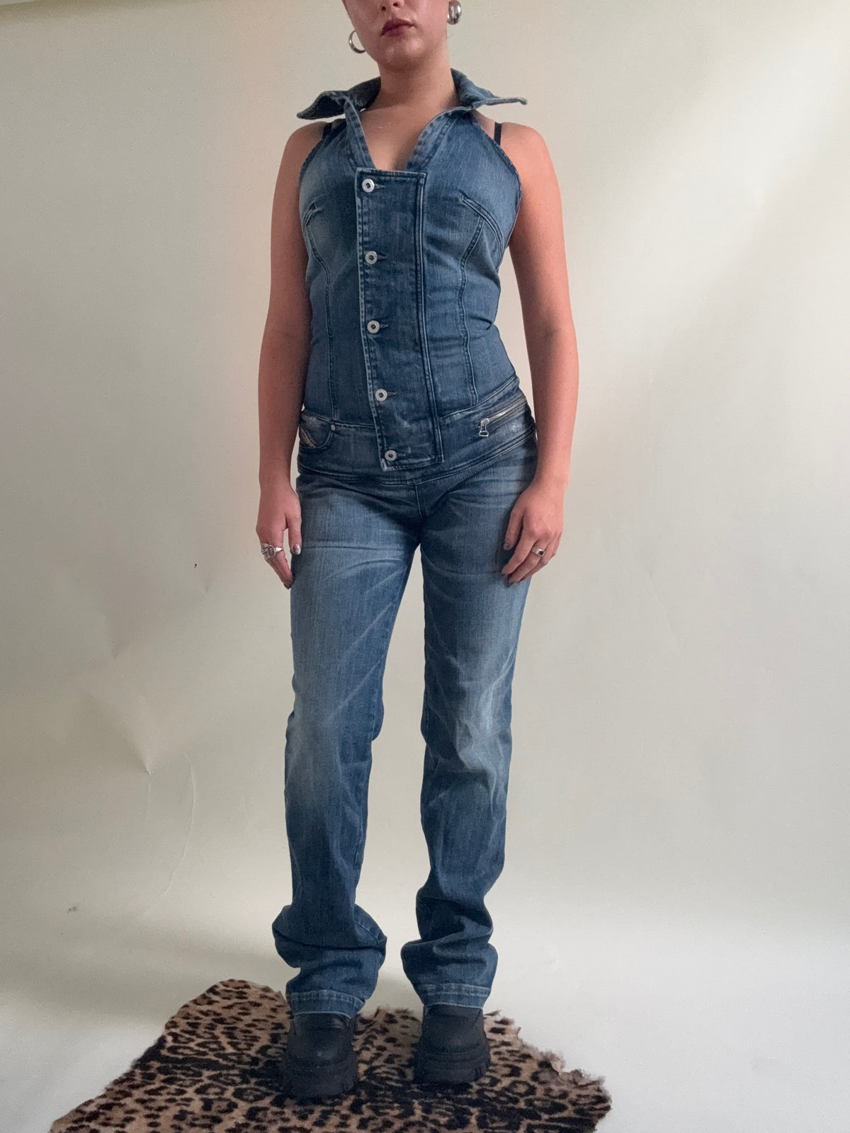 Vintage Diesel Denim Jumpsuit (M)
