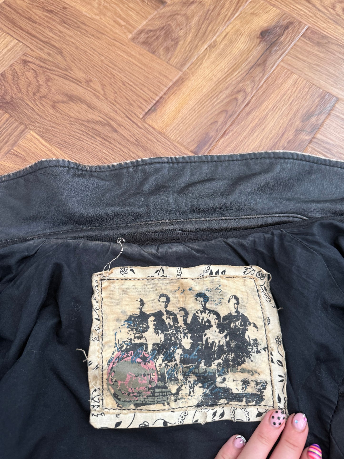 Cropped Leather Jacket (UK10)