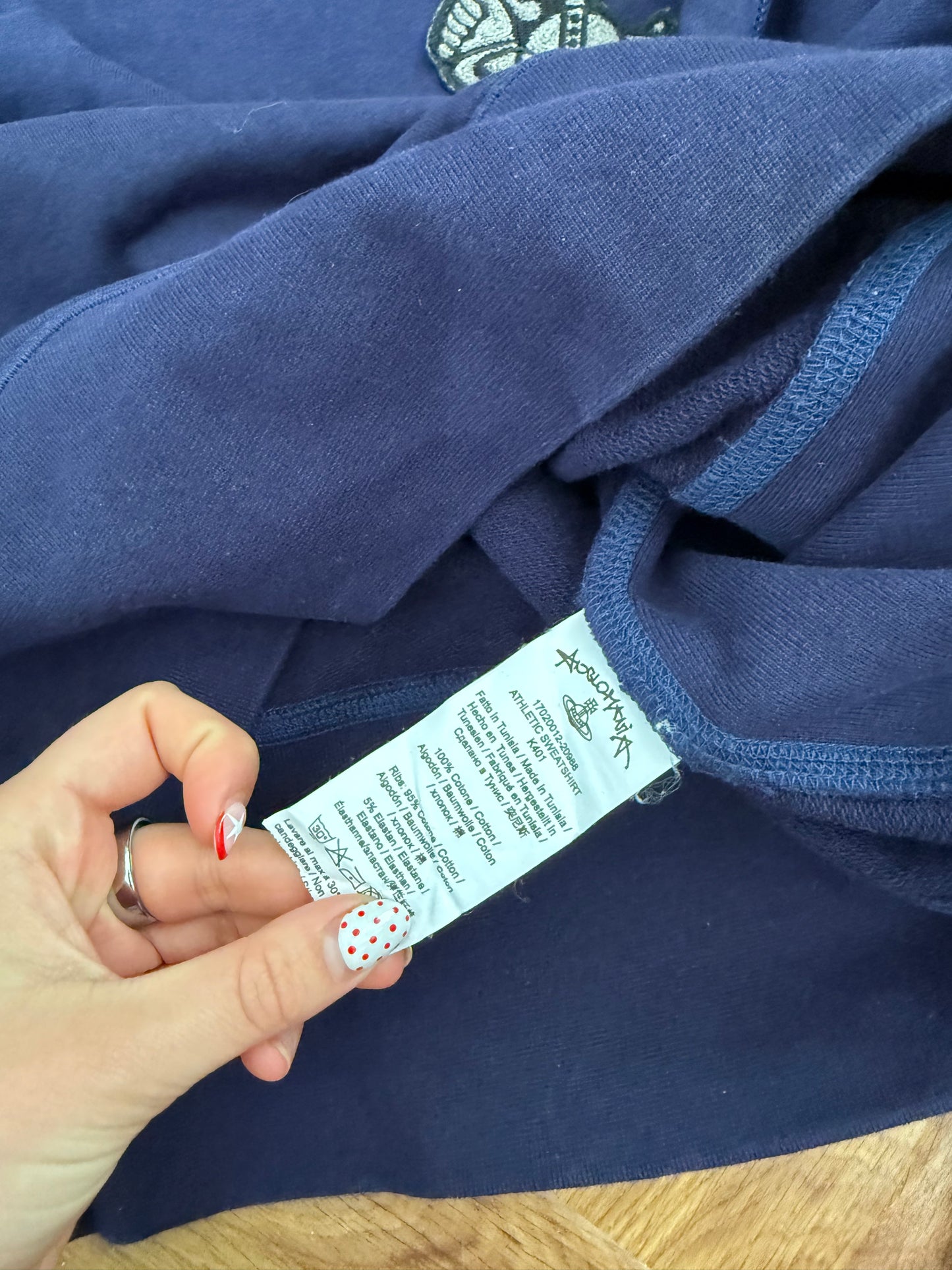 Navy Vivienne Westwood Sweatshirt (S)