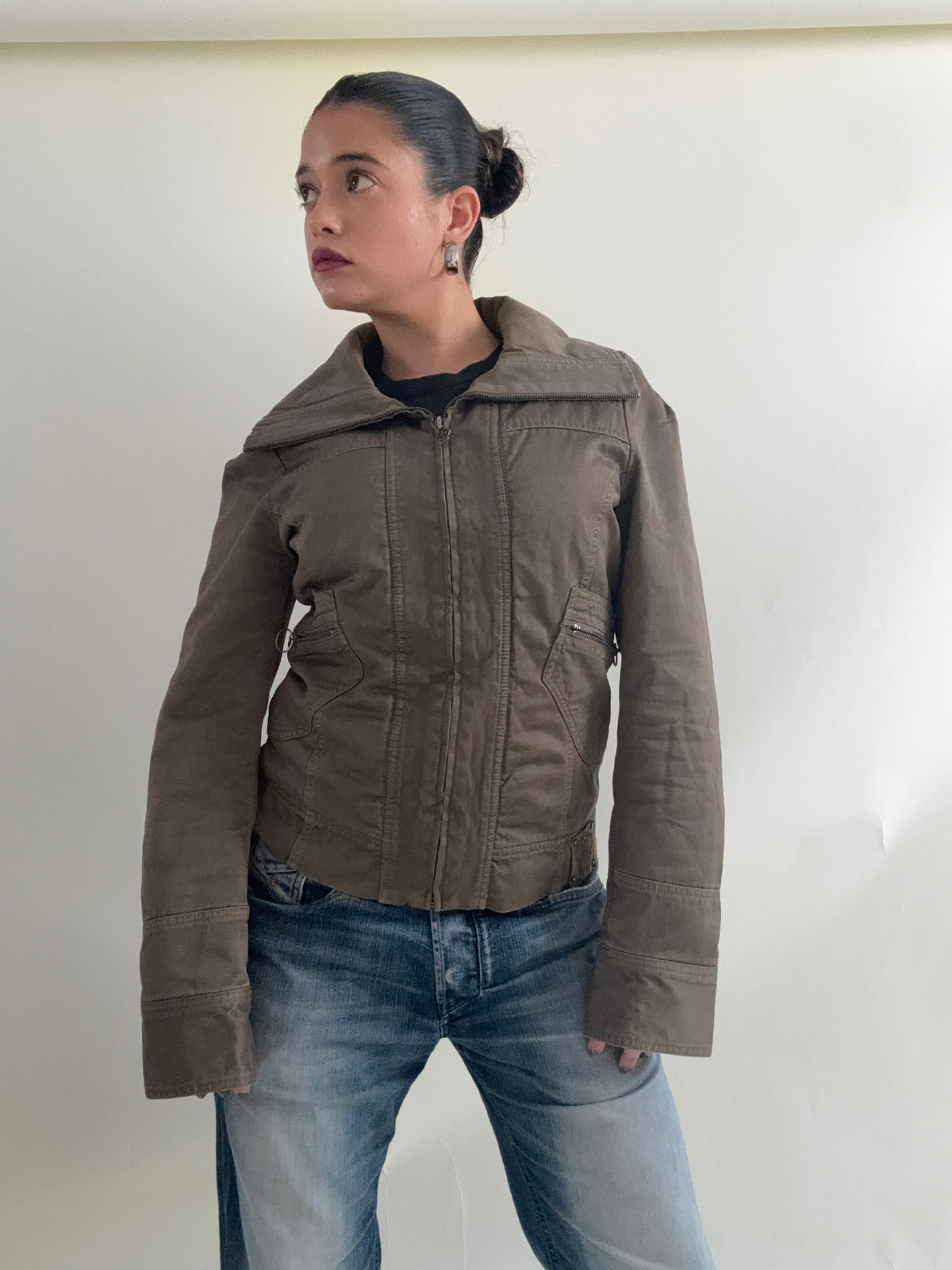Diesel Funnel Neck Fitted Jacket (M)