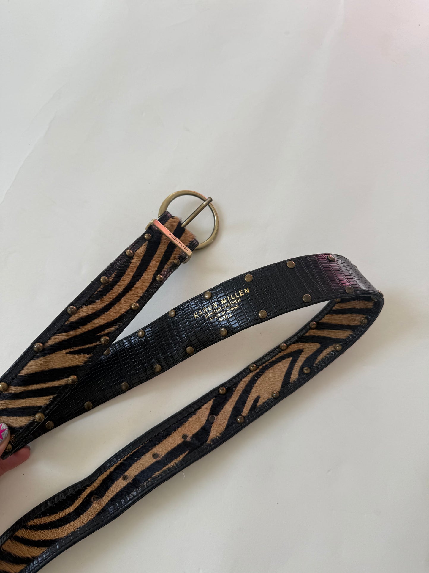 Karen Millen Leather Belt (XS)