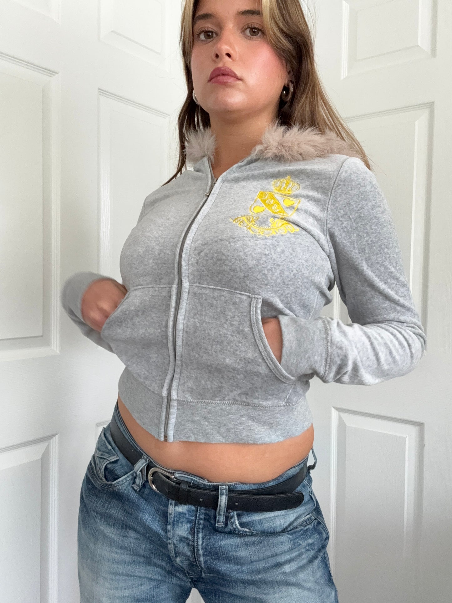 Juicy Couture Velour Zip Hoodie (M)