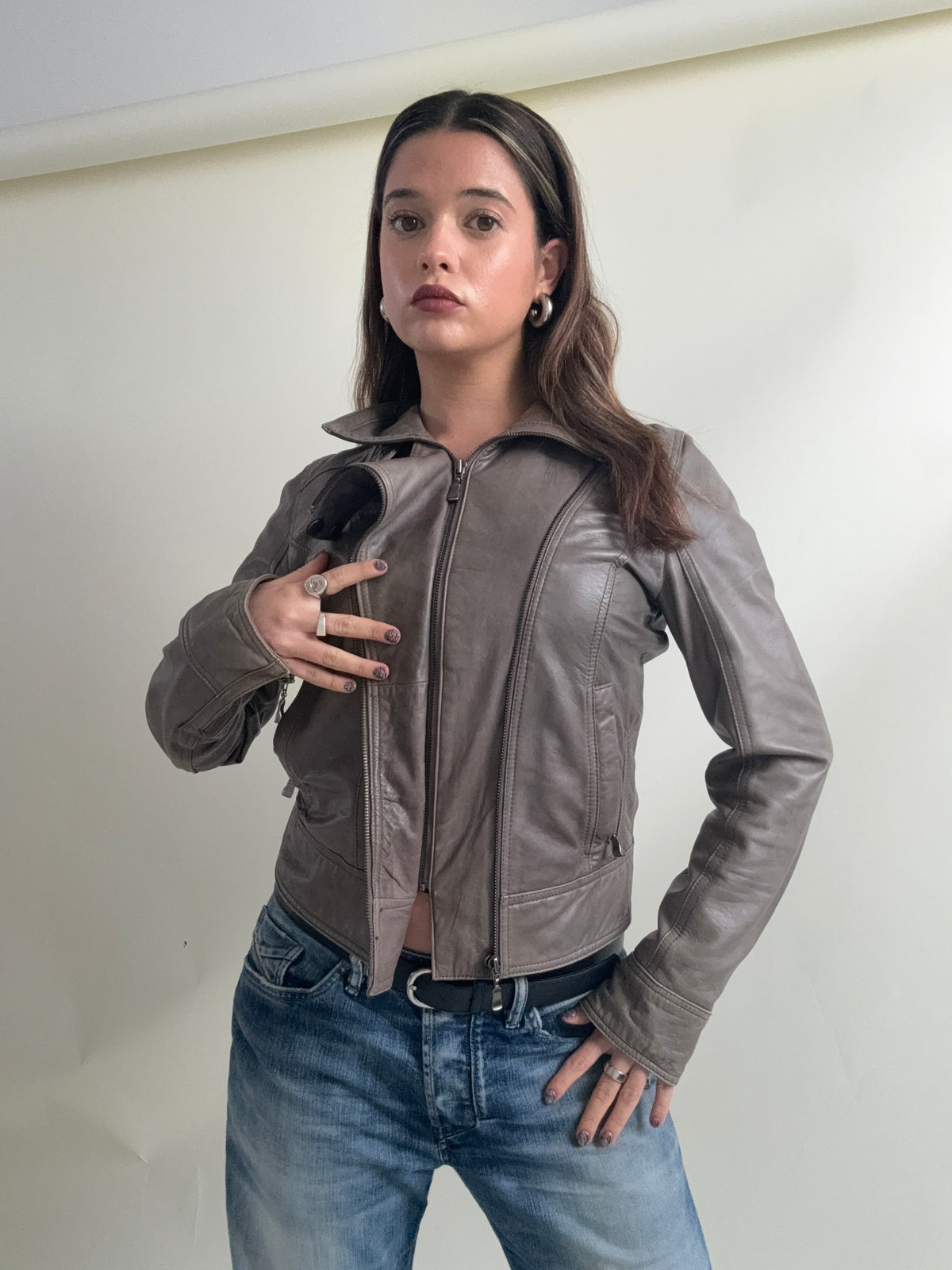 Ted Baker Leather Jacket (UK10)