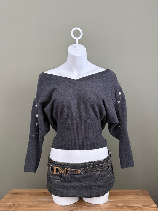 Karen Millen Wool Batwing Top (S)