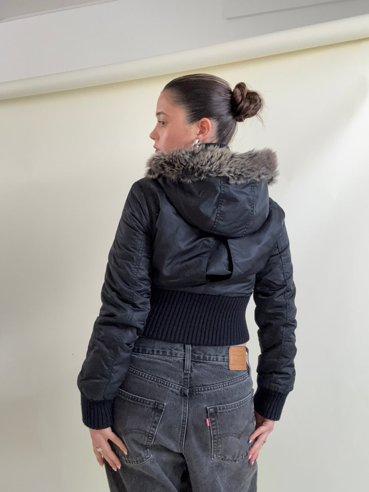 Y2K Fitted Puffer Jacket (UK8)