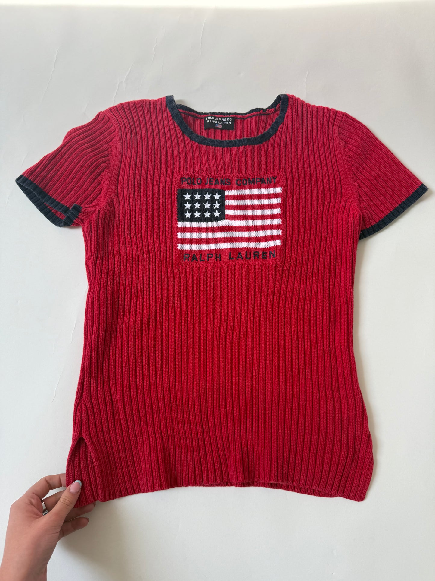 Ralph Lauren Knit Flag Top (M)