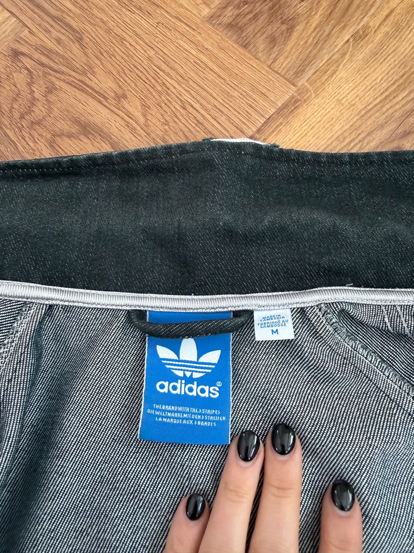Adidas Denim Bomber Jacket (M)