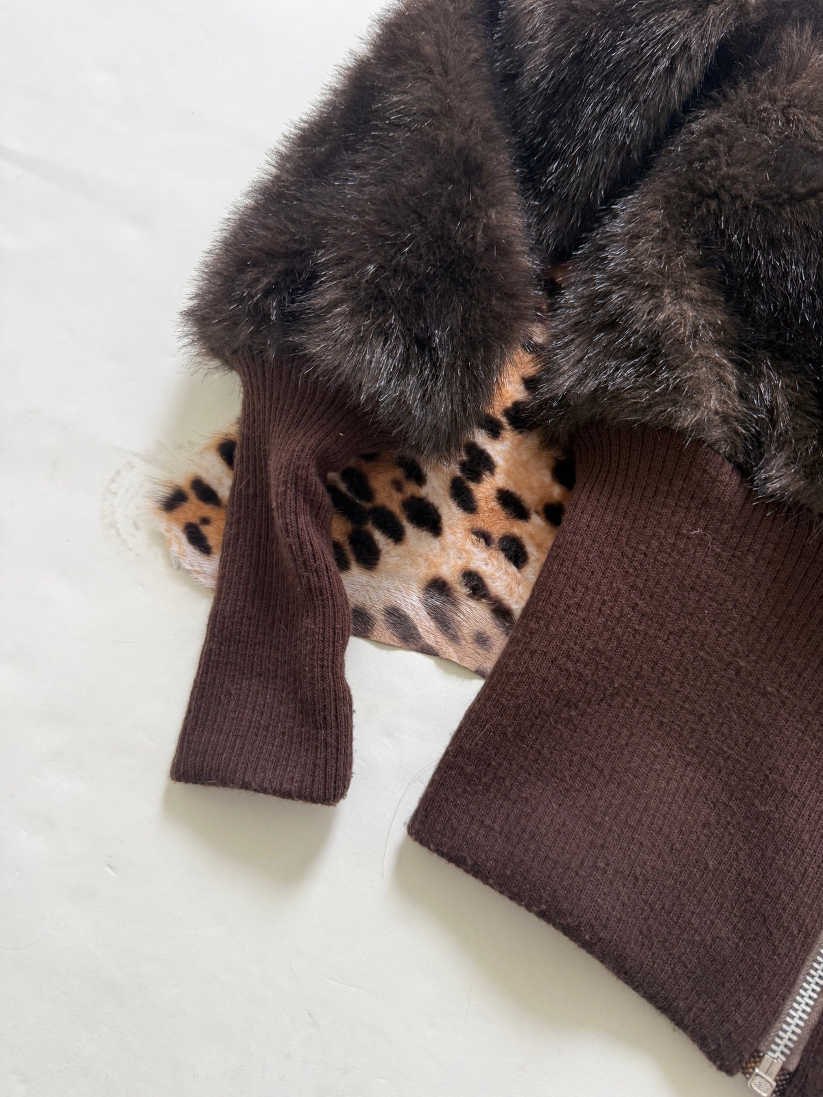 Morgan De Toi Faux Fur Bomber Jacket (S)
