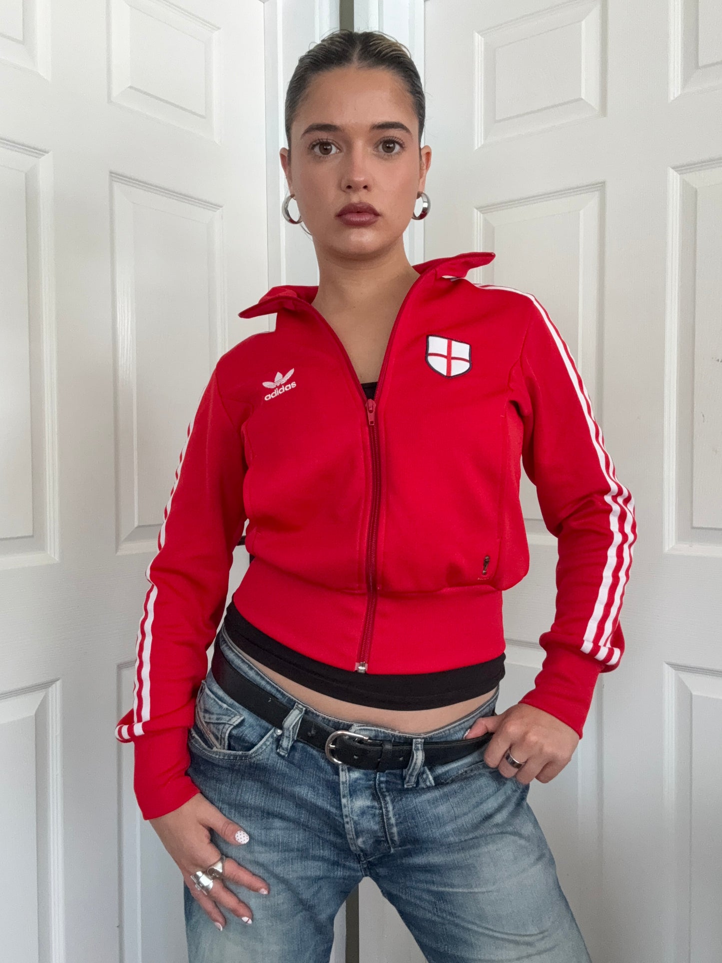 Adidas England Zip Tracksuit Top (S)