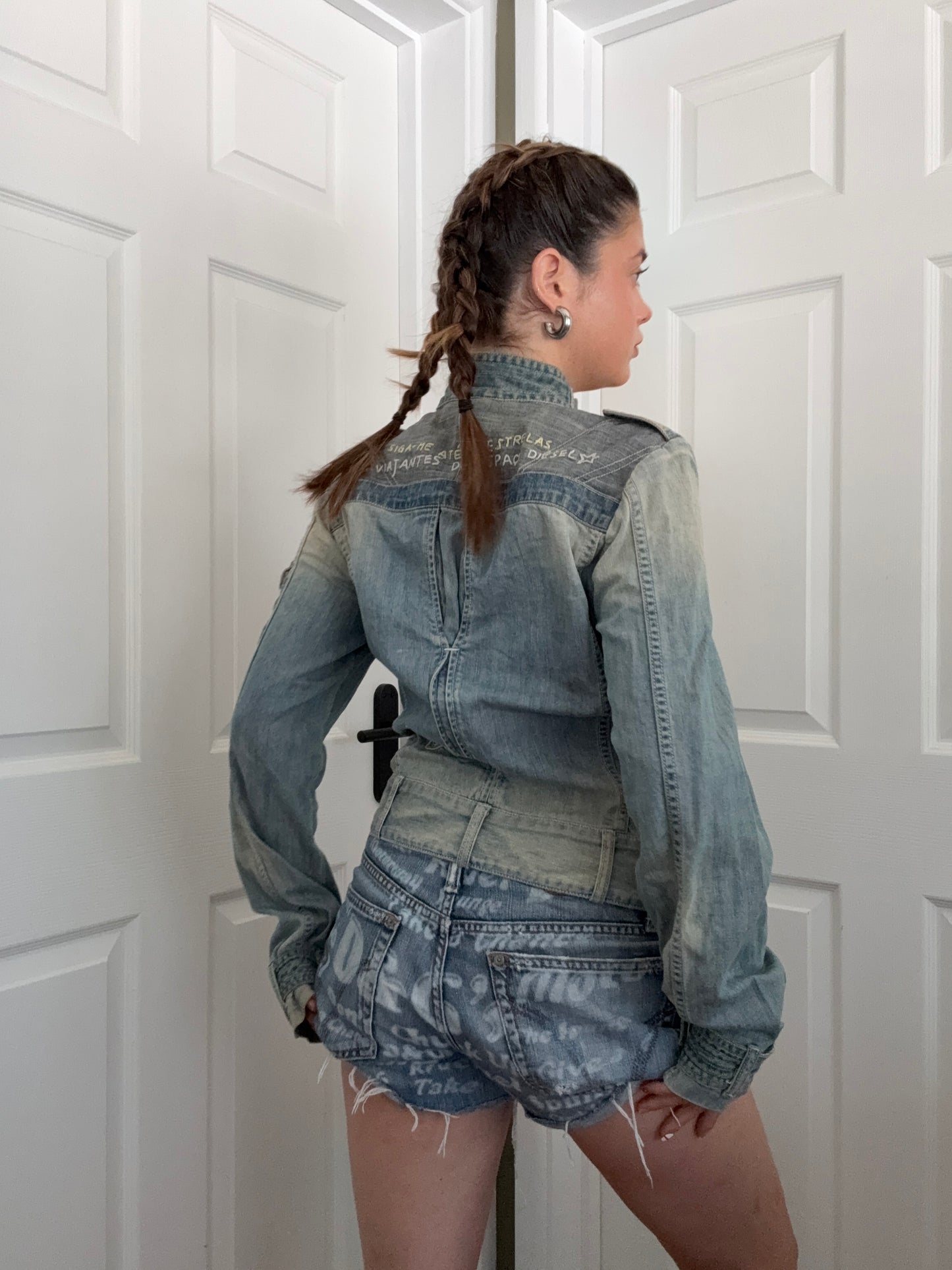 Diesel Denim Biker Jacket (L)