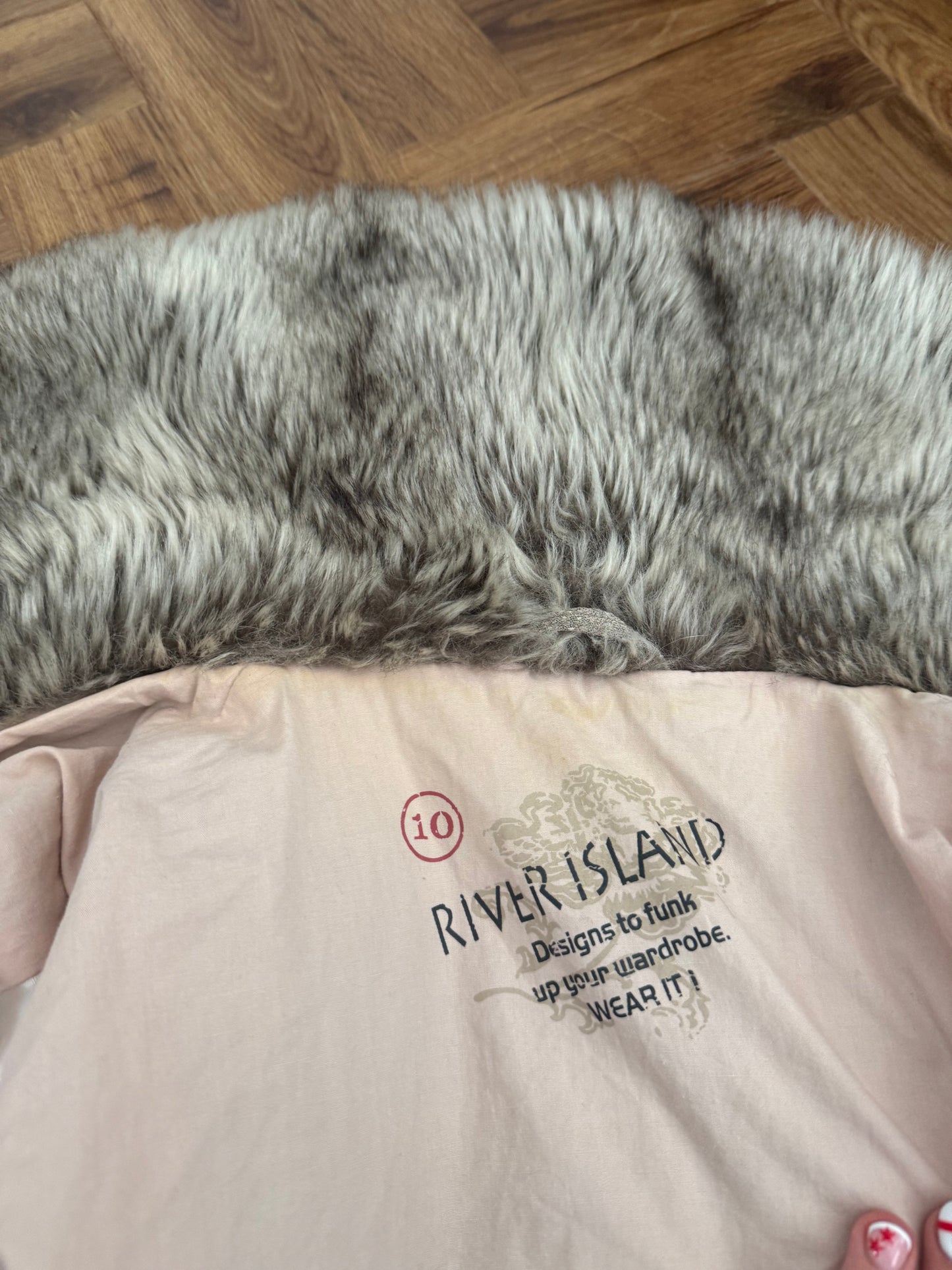 Faux Fur Bomber Jacket (UK10)