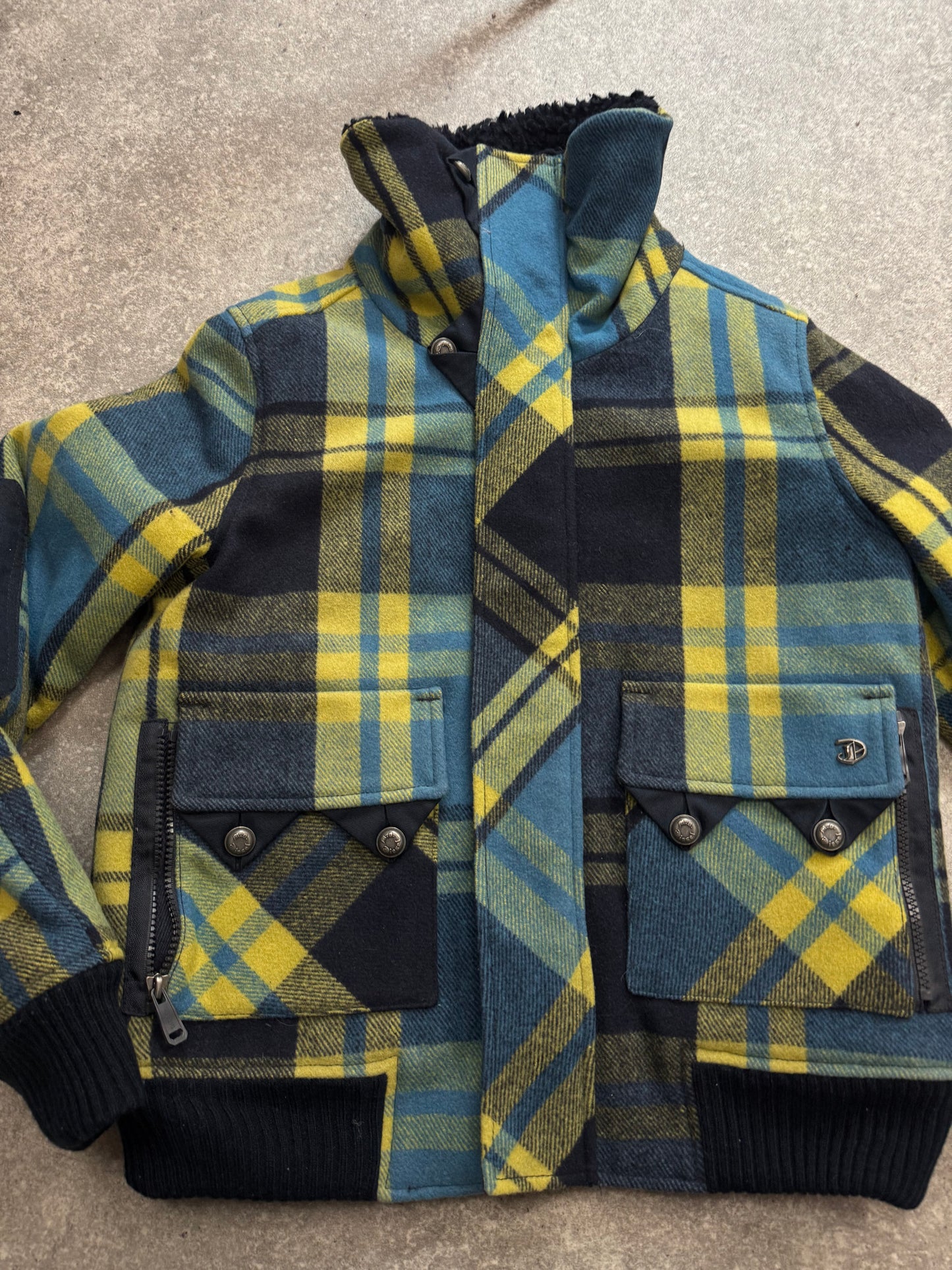 Diesel Tartan Wool Jacket (XS)