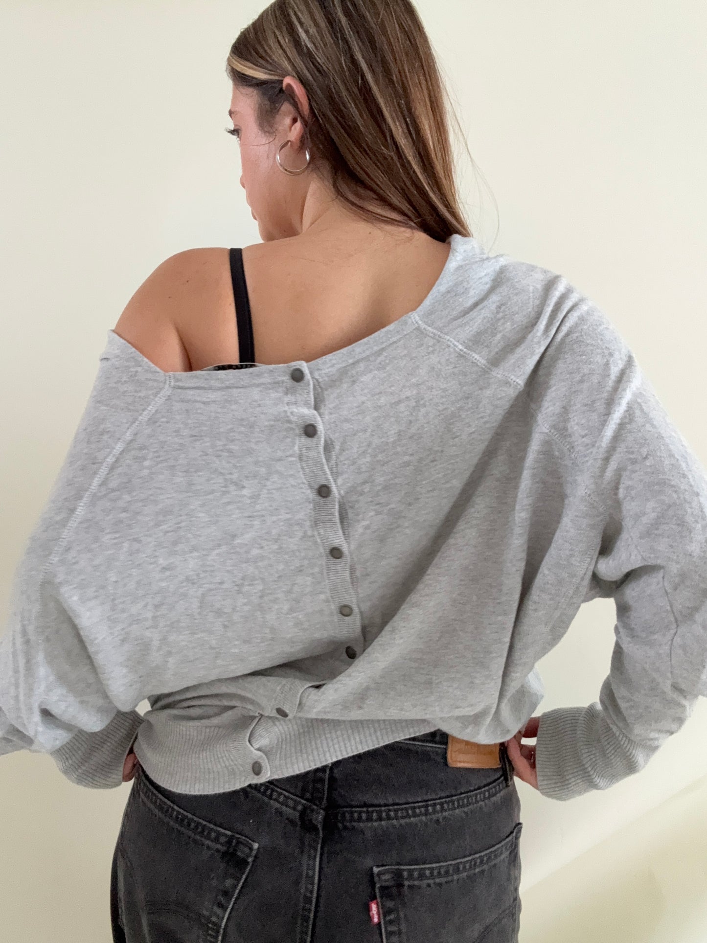 Allsaints Batwing Popper Jumper (UK10)