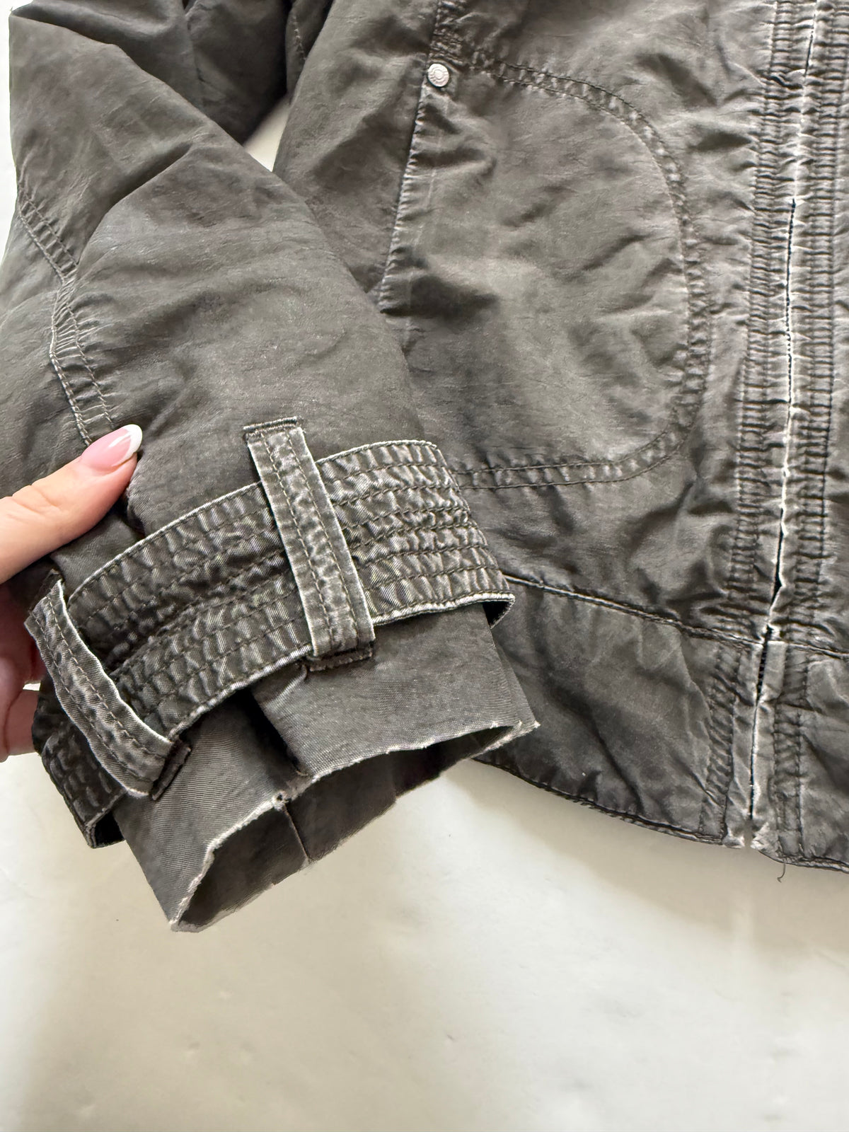 Diesel Khaki Vintage Biker Jacket (M)