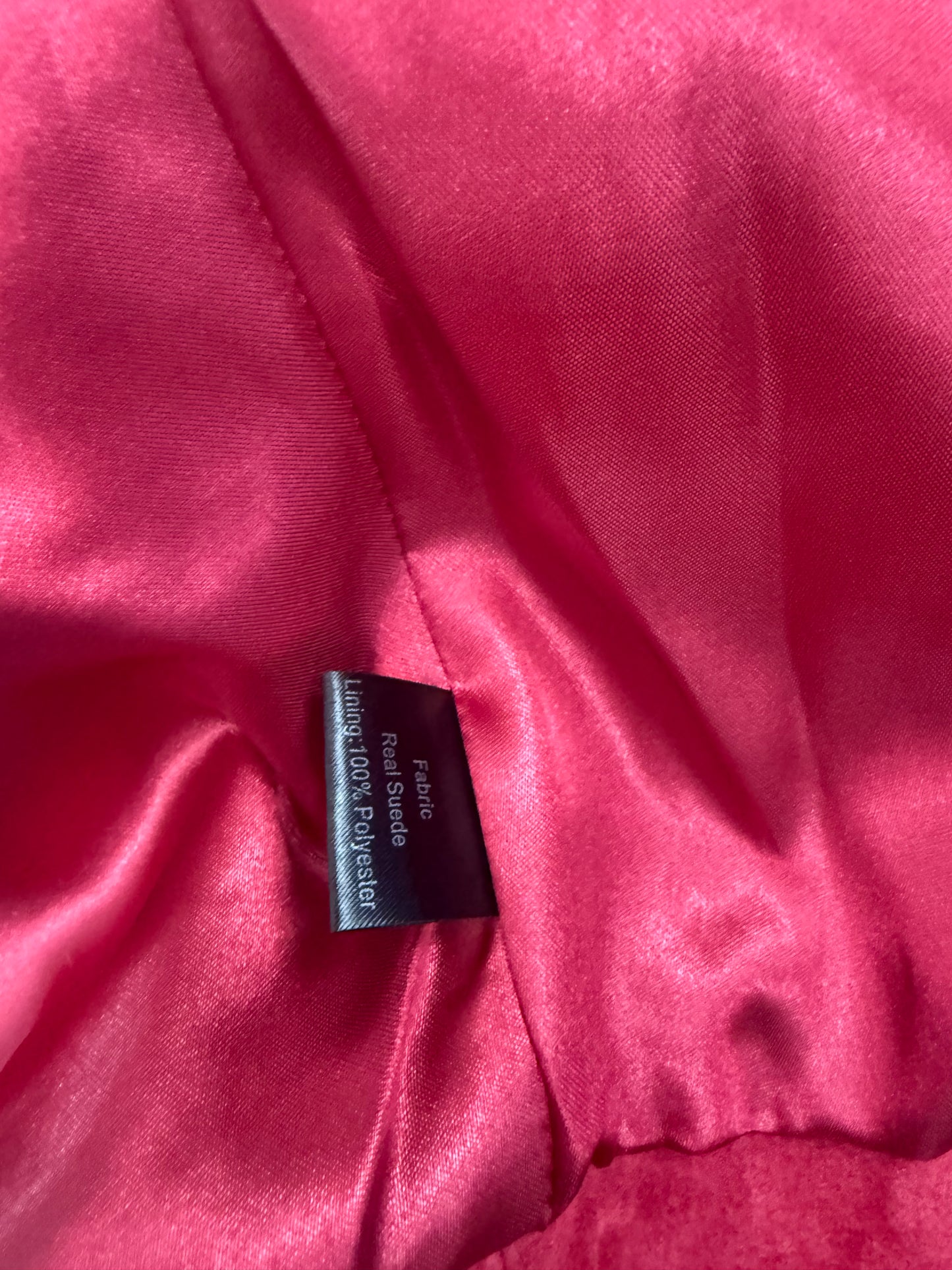 Red Suede Jacket (UK12)