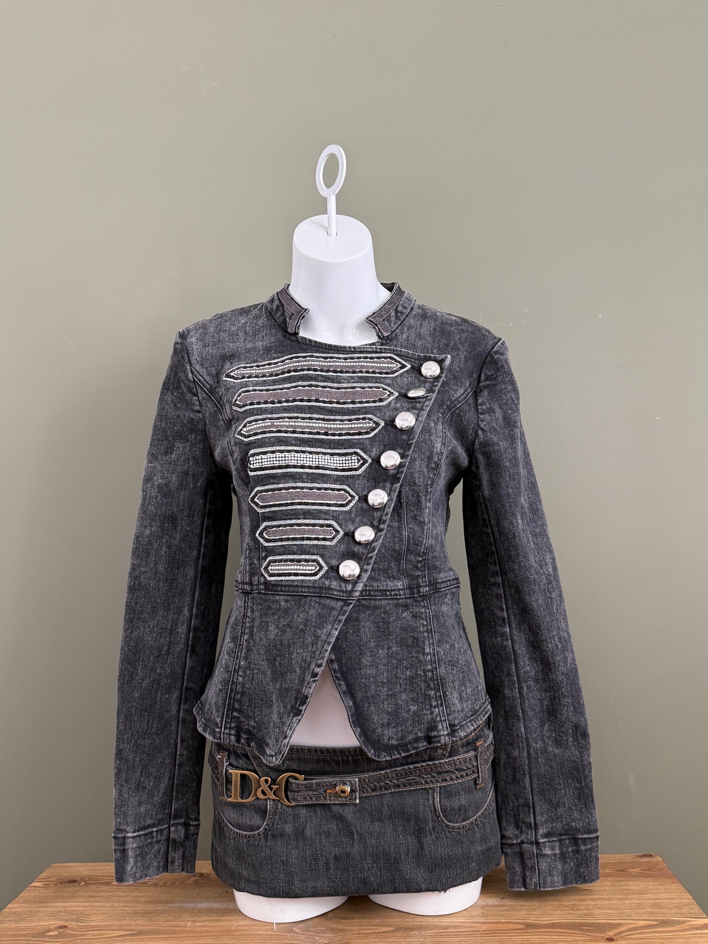 Denim Military Jacket (UK12)