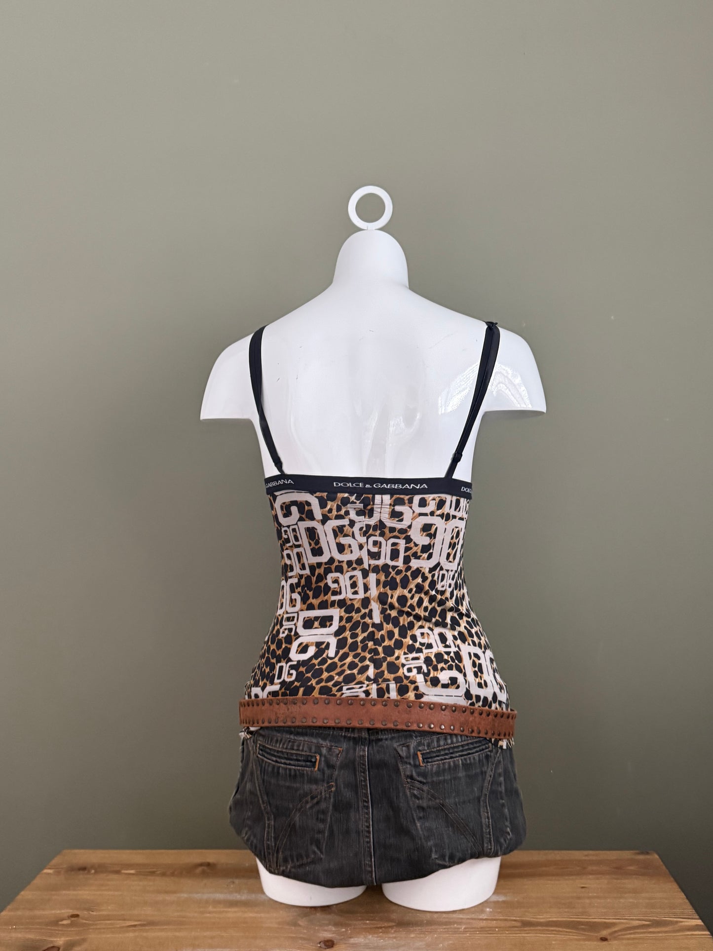 Leather Diesel Studded Belt (S)