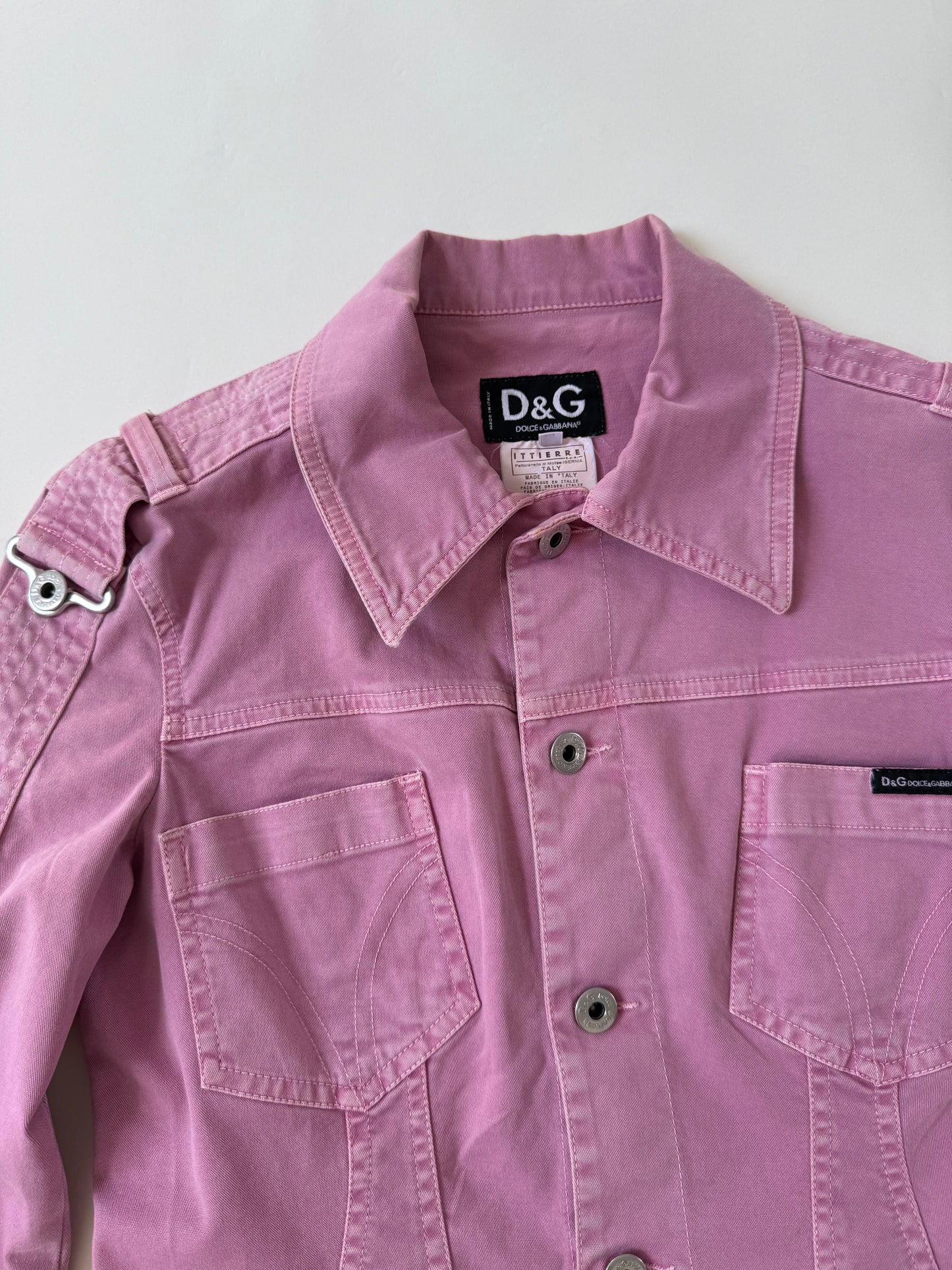 Dolce & Gabbana Pink Denim Jacket (S)