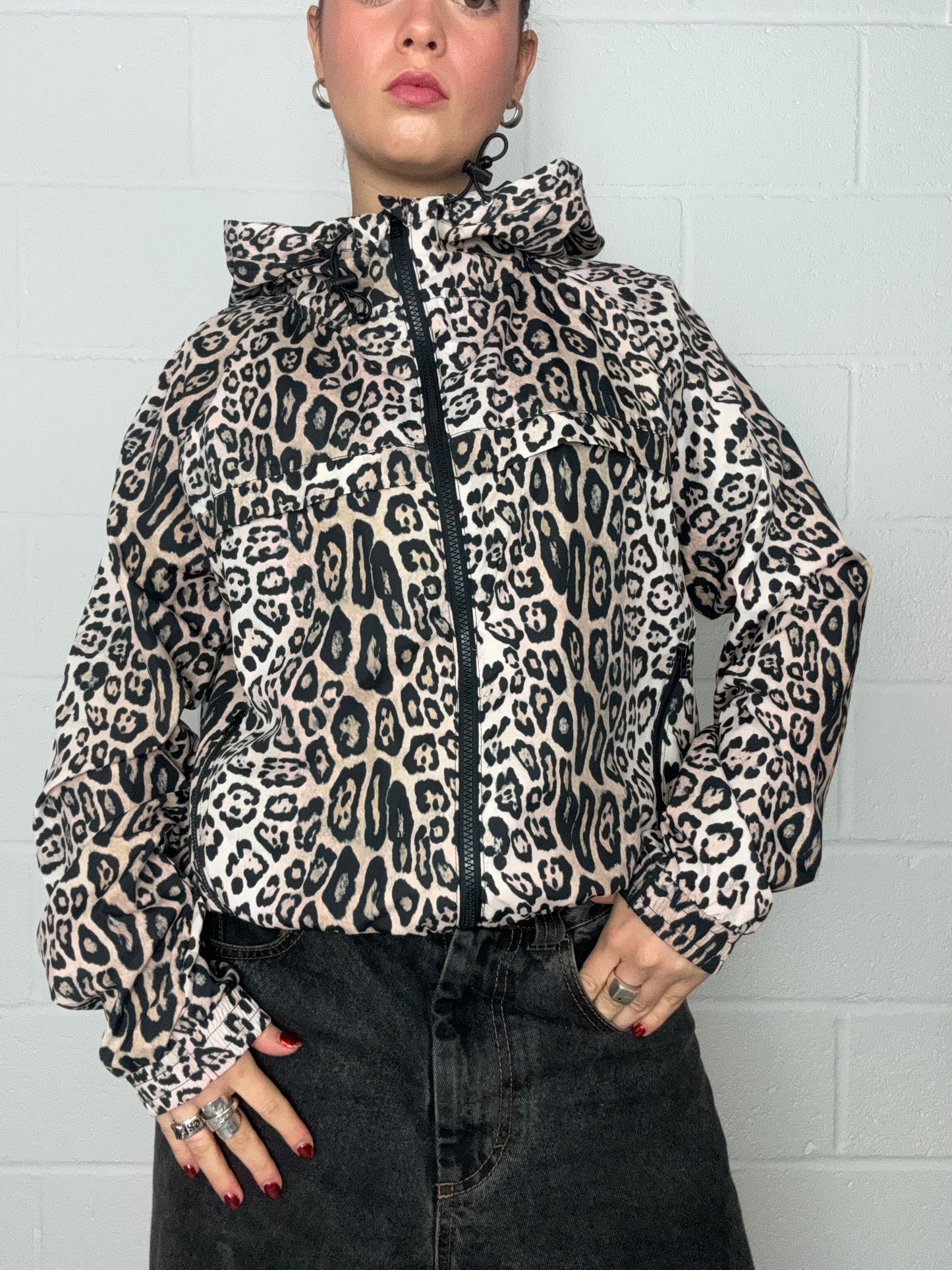 Leopard Print Raincoat (M//L)