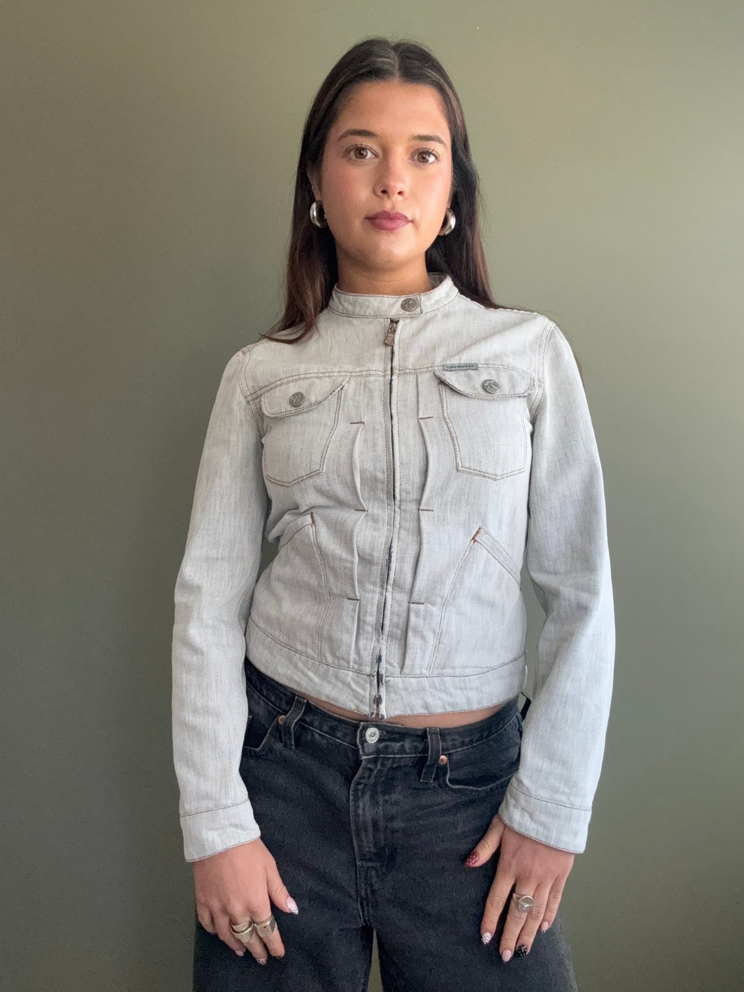 Calvin Klein Fitted Denim Jacket (S)