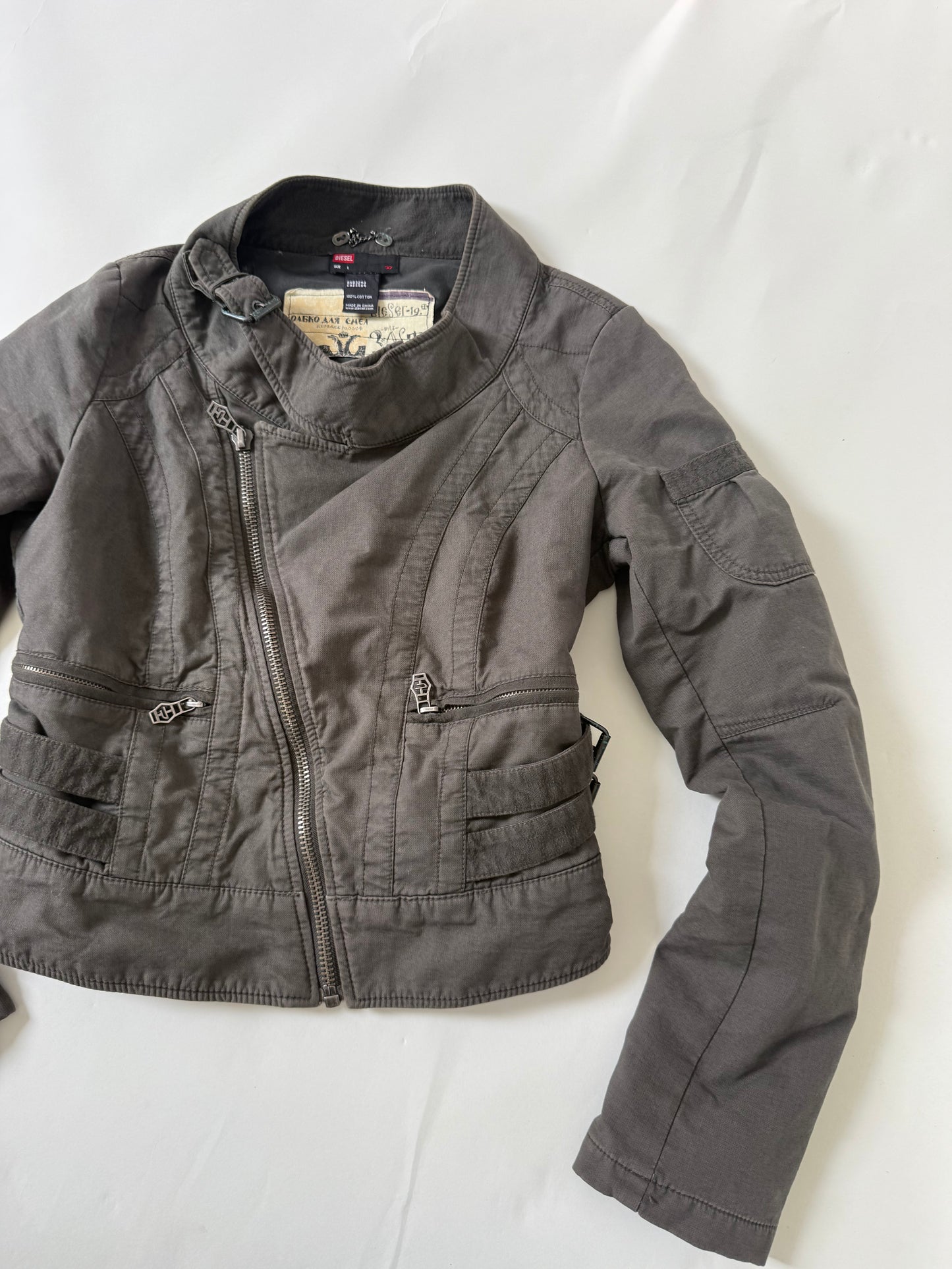 Diesel Cropped Utility Jacket (L)
