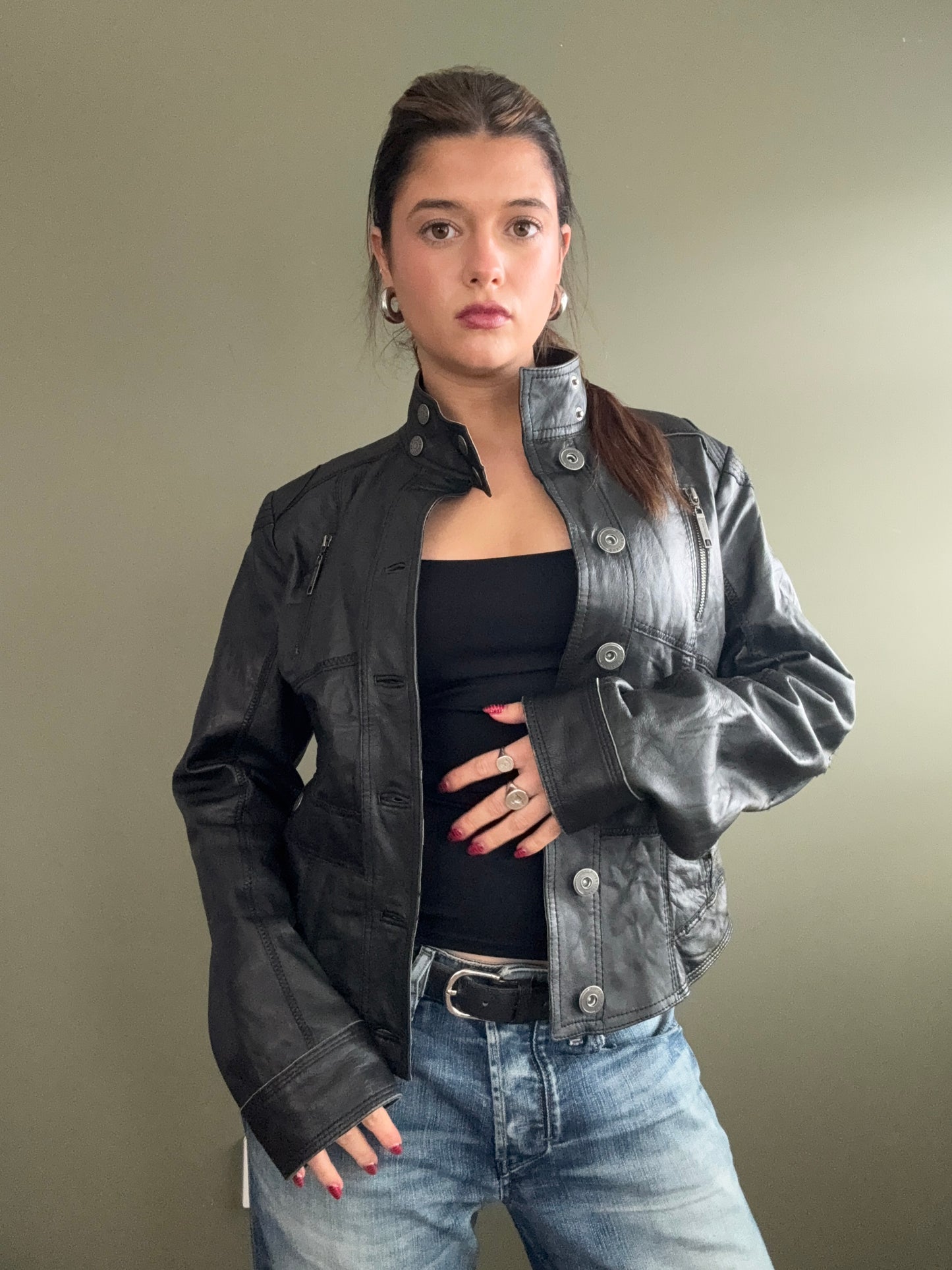 Leather Corset Jacket (UK14)